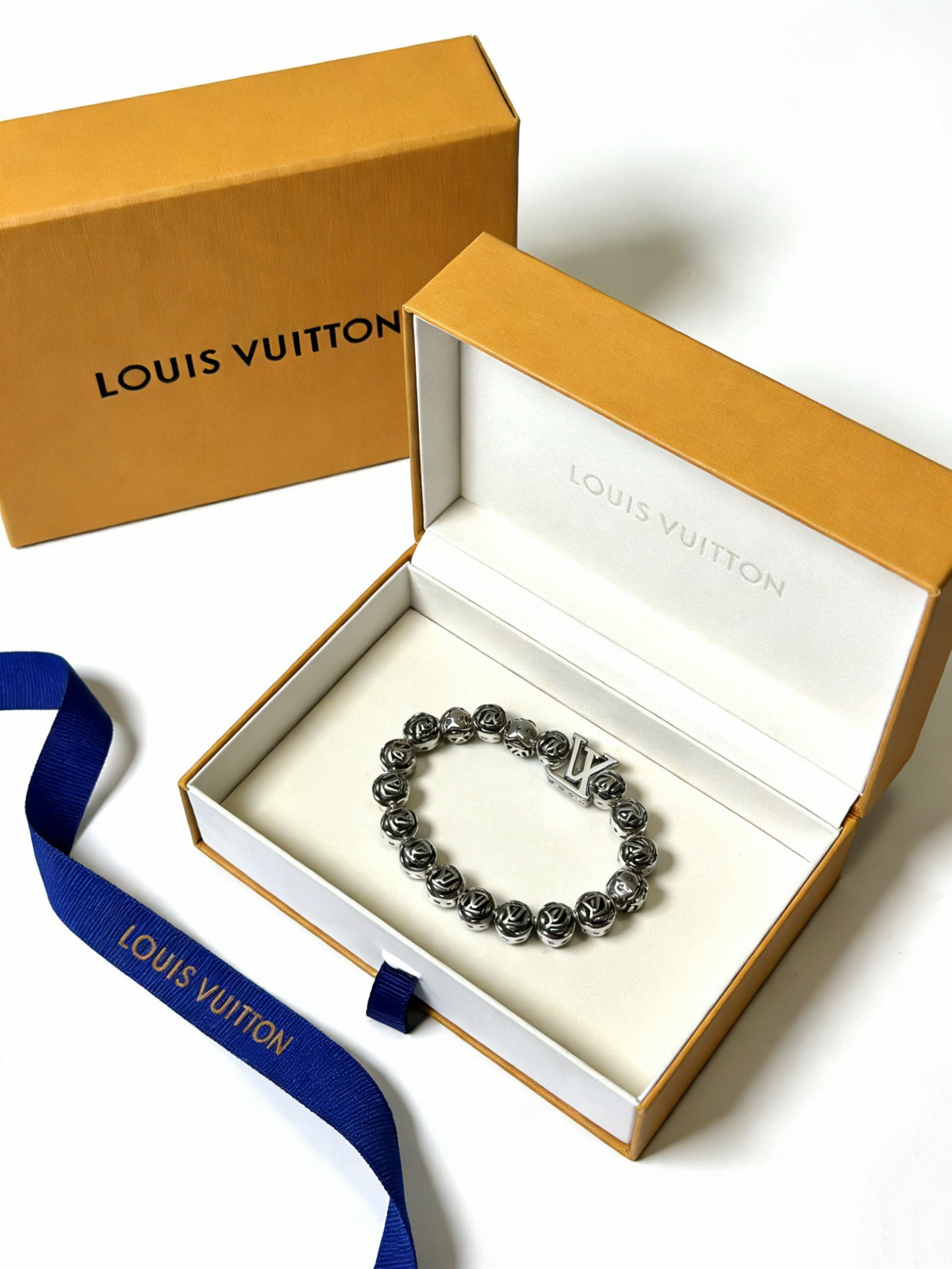antique chain Bracelet for men - alternate angle view 3