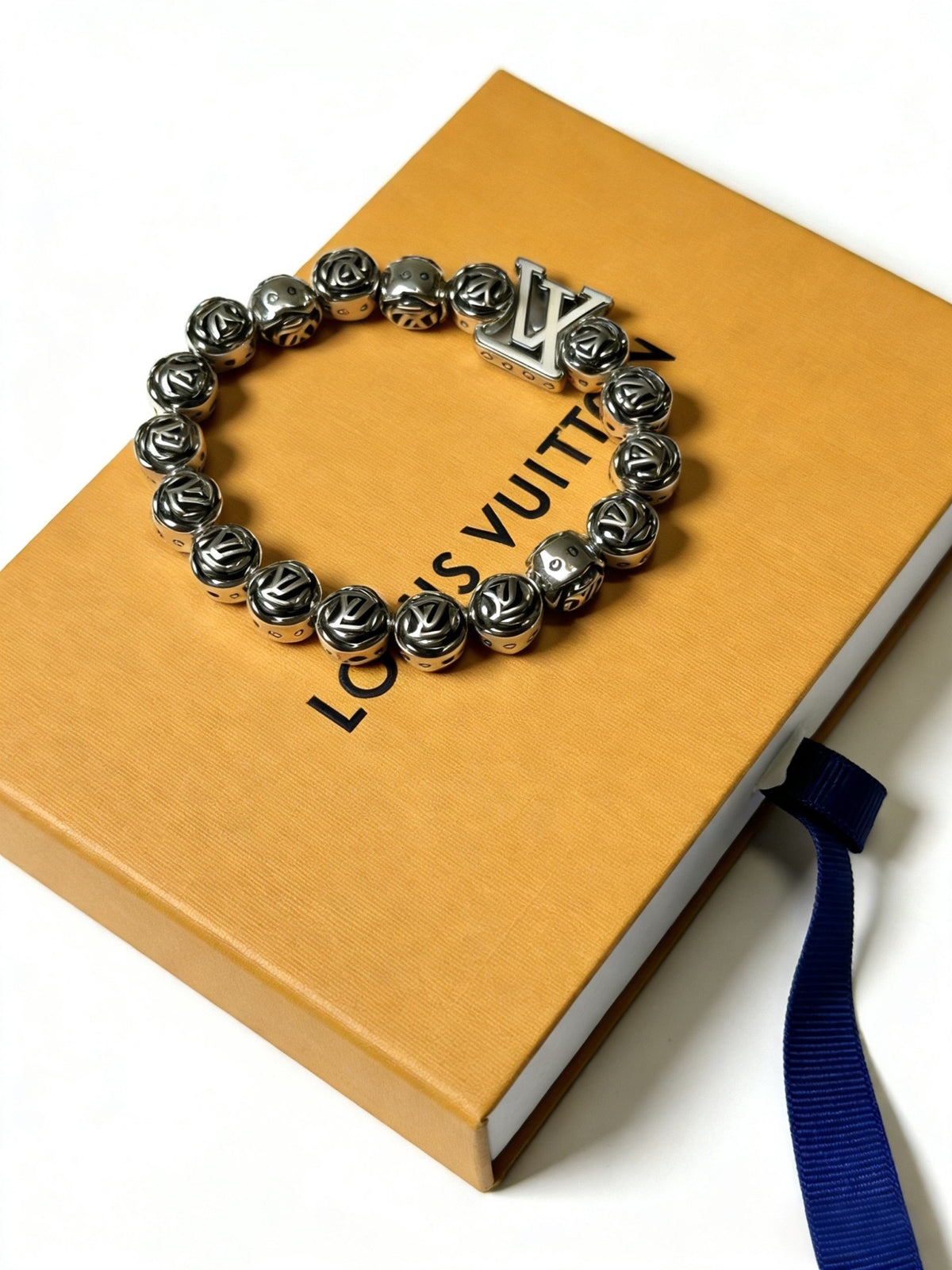 antique chain Bracelet for men - alternate angle view 2