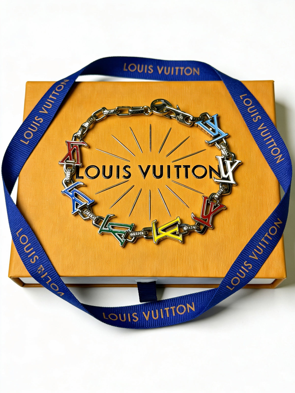 antique chain Bracelet for men - alternate angle view 2