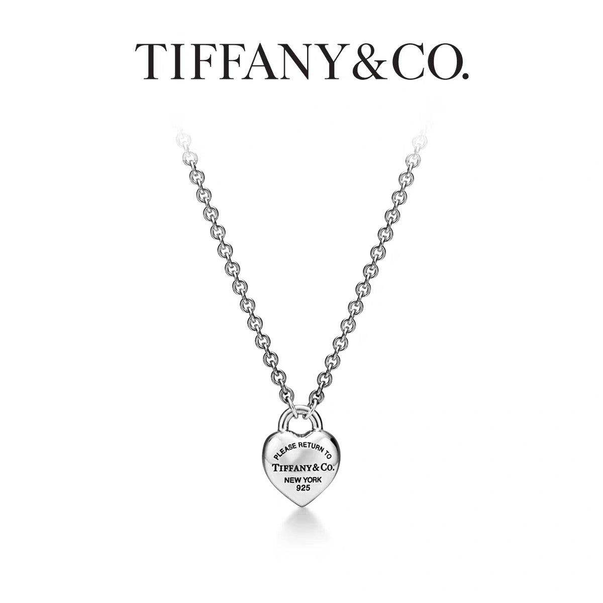 silver punk Necklace for men - product detail view