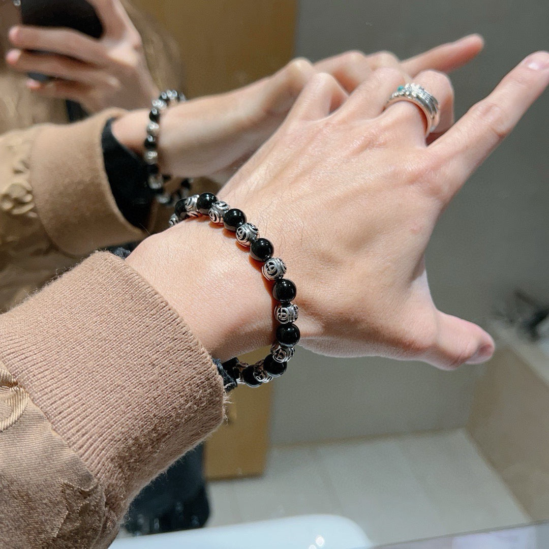 antique crystal Bracelet for men - alternate angle view 6