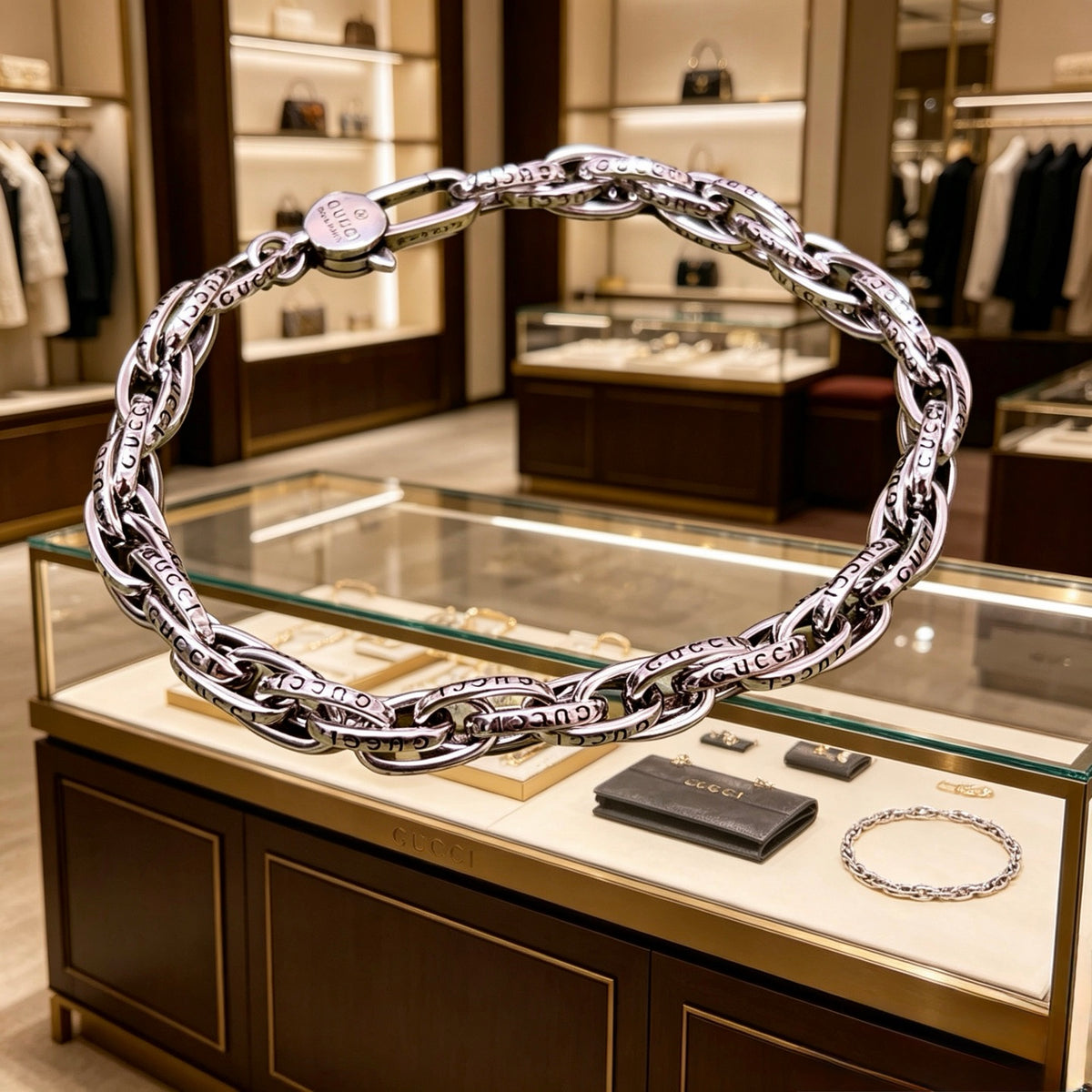 beige luxury Bracelet for men - alternate angle view 5