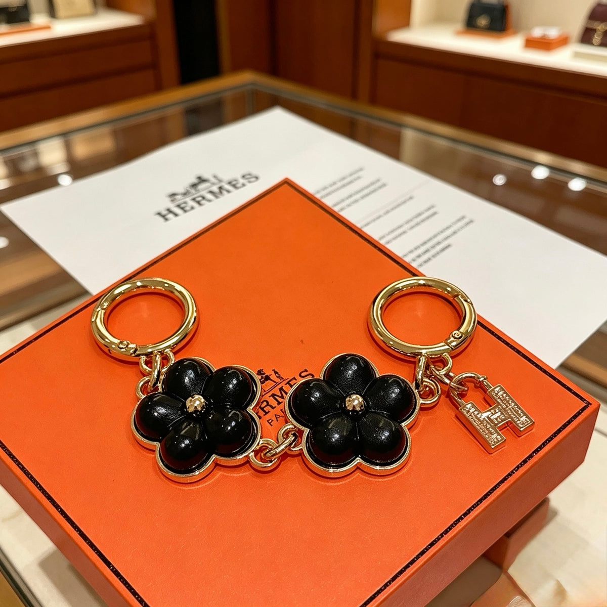 gold key Keychain for men - product detail view