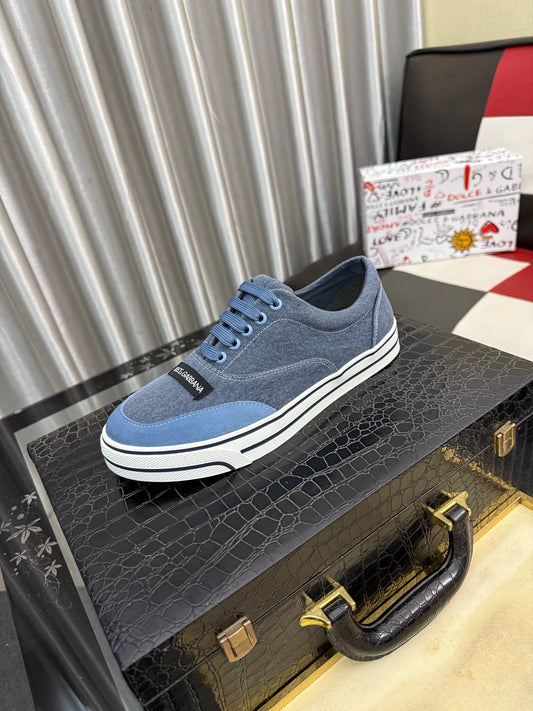 Dolce & Gabbana DG Silk Calfskin & Nubuck Casual Sneakers