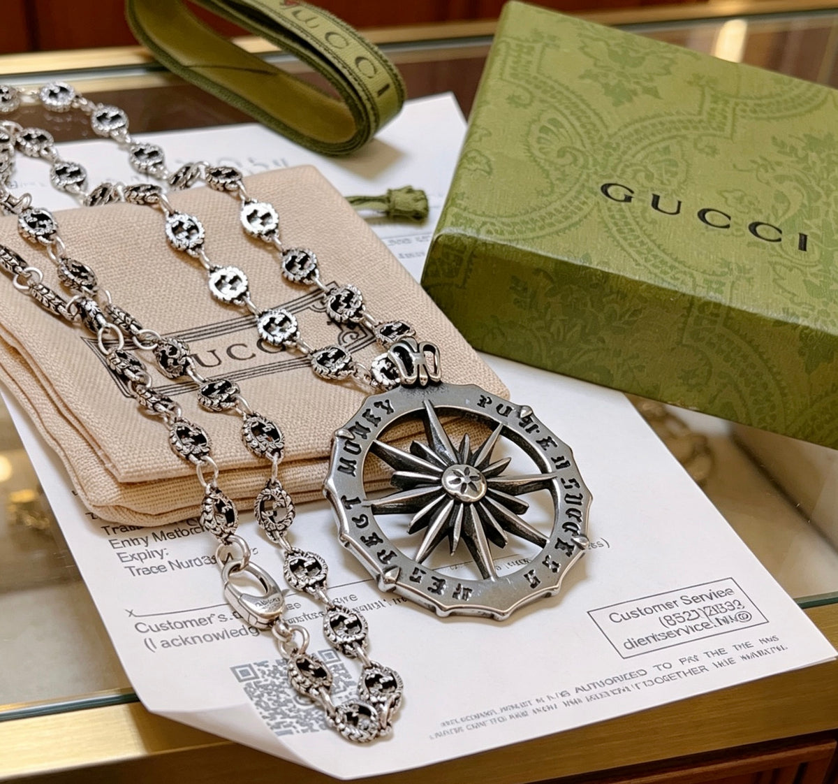 antique chain Necklace for women - alternate angle view 8