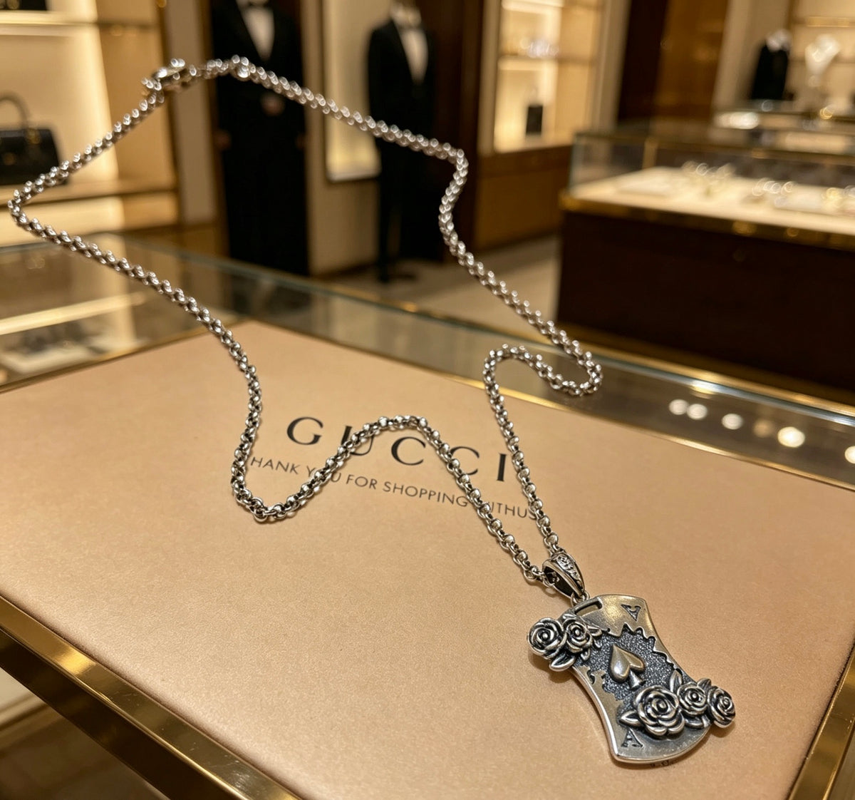 double g Necklace for women - alternate angle view 2