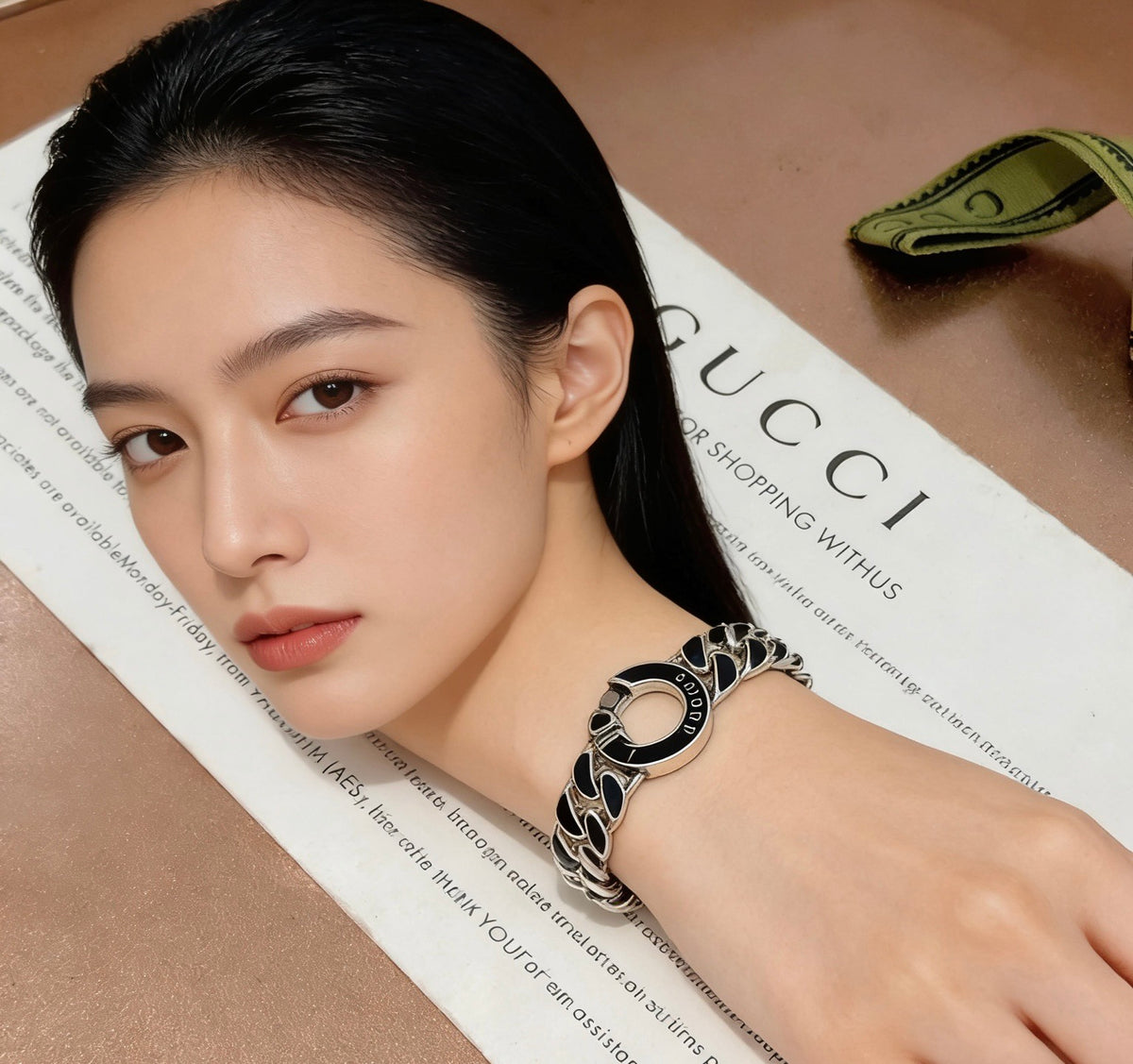 enamel delicate Bracelet for men - alternate angle view 7