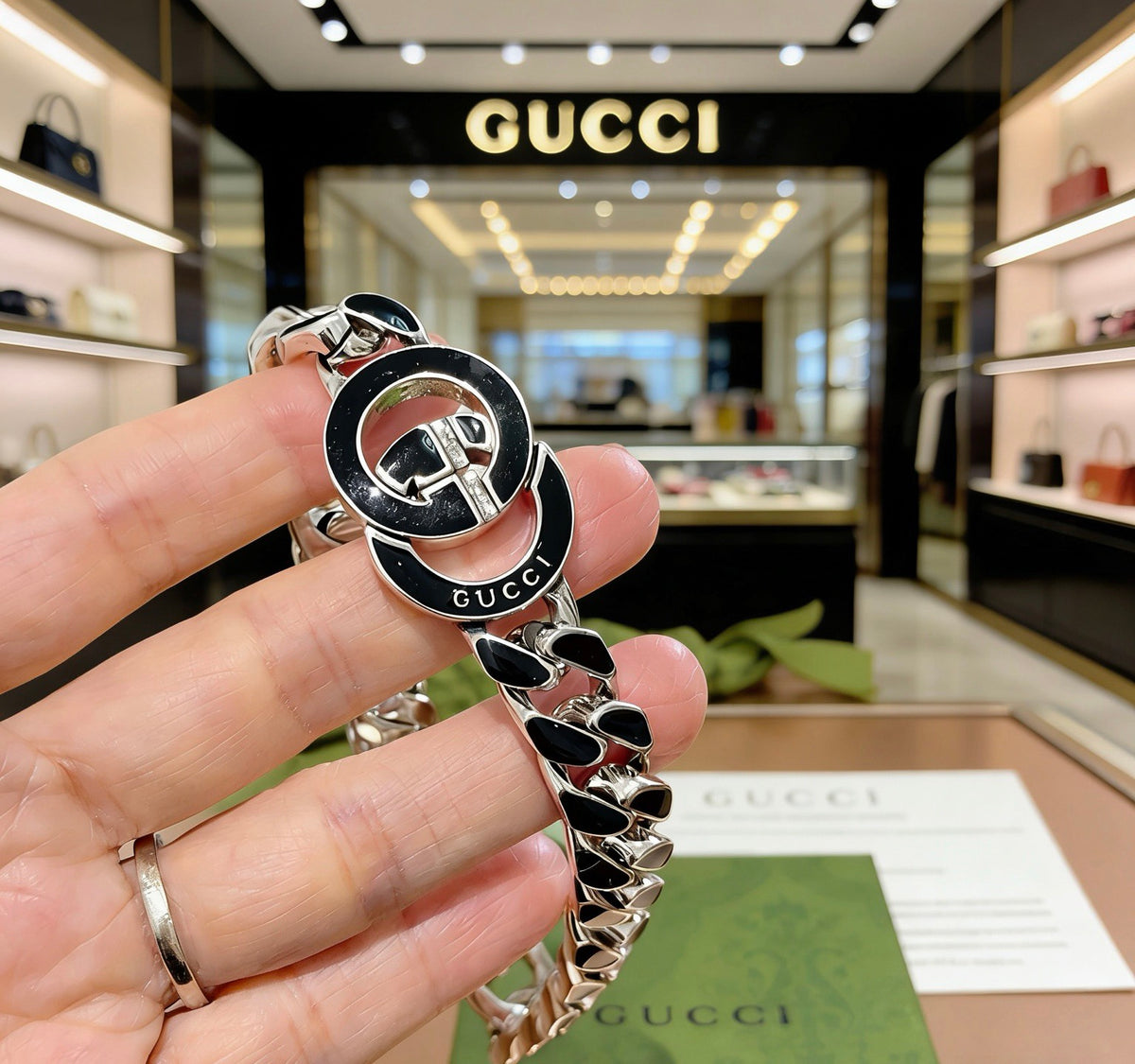 enamel delicate Bracelet for men - alternate angle view 4