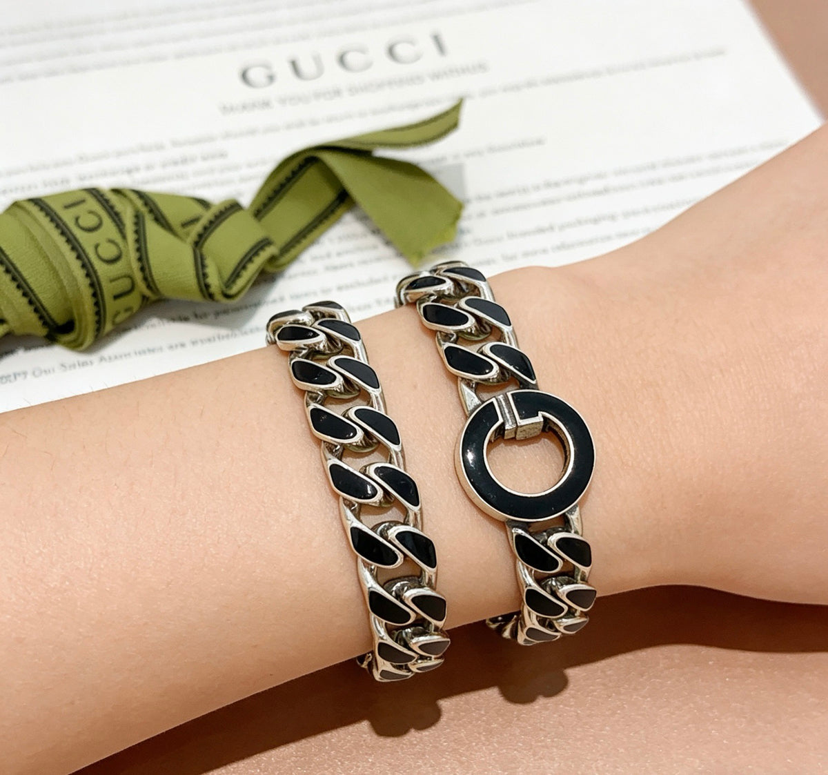 enamel delicate Bracelet for men - alternate angle view 8
