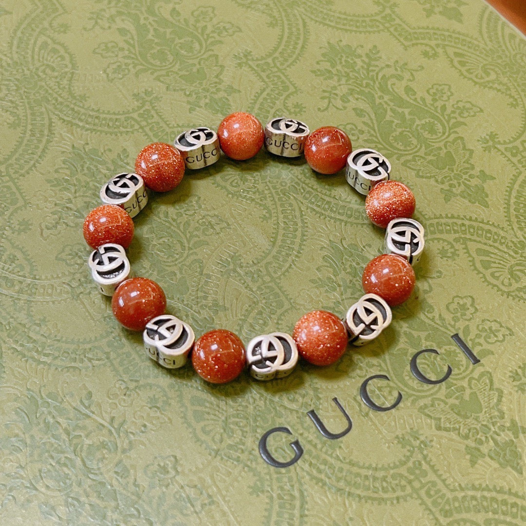antique stone Bracelet for men - product detail view