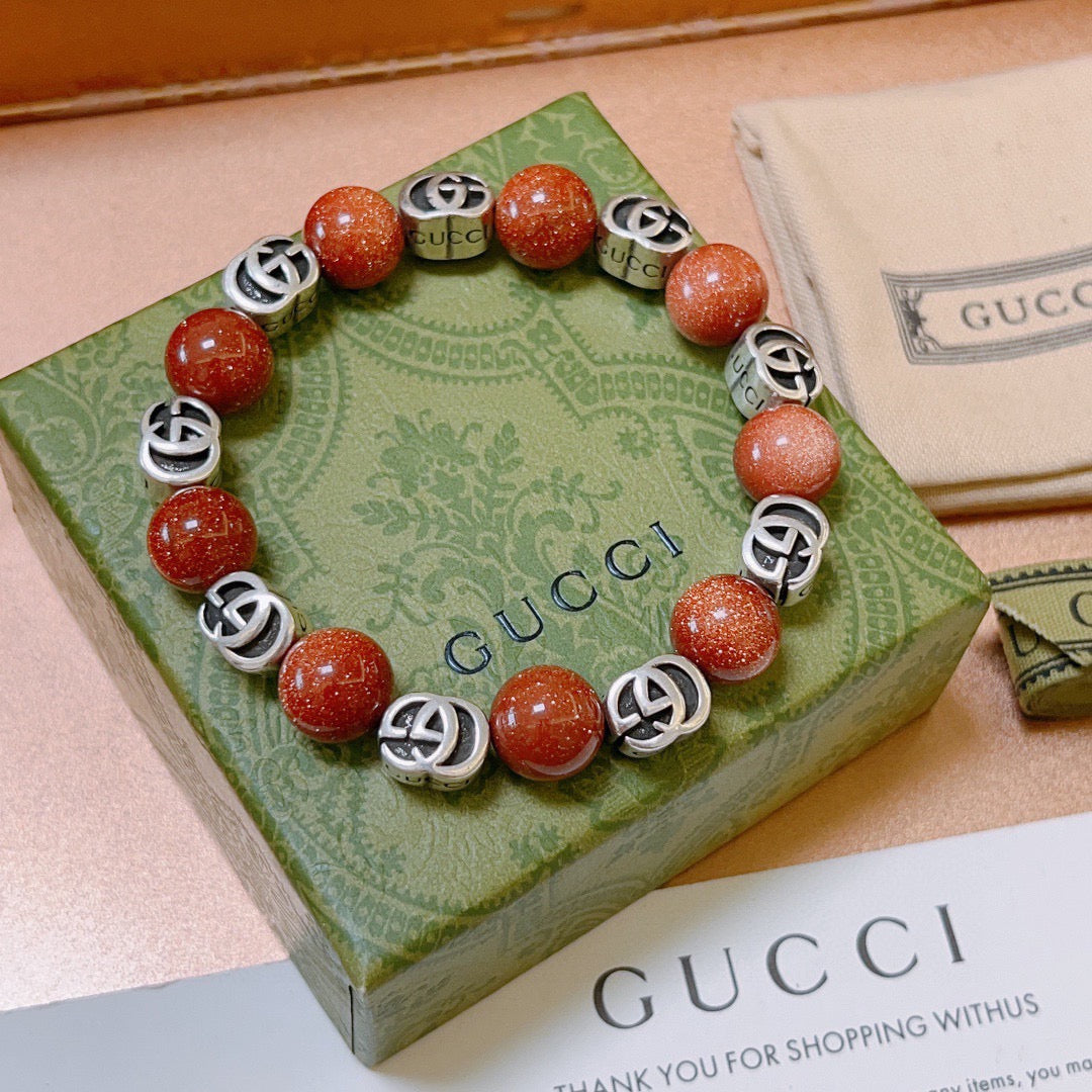 antique stone Bracelet for men - alternate angle view 4
