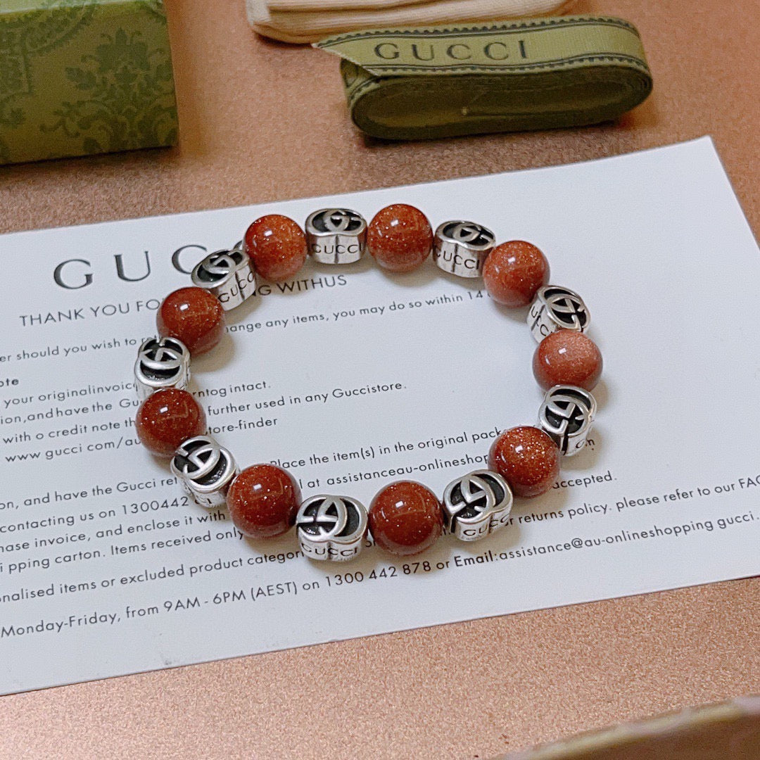antique stone Bracelet for men - alternate angle view 8