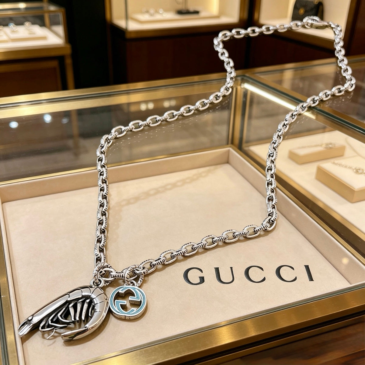 antique chain Pendant for women - product detail view