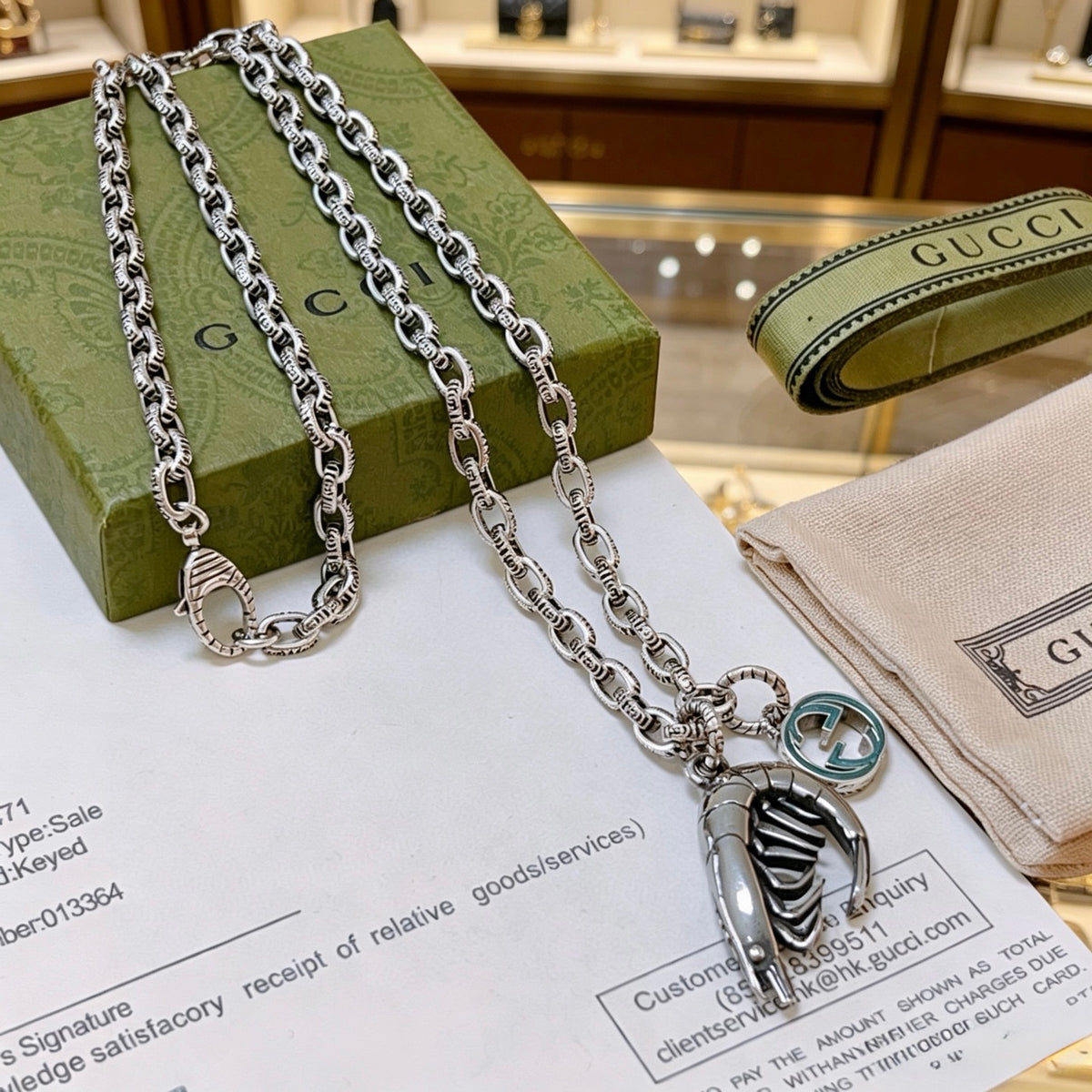 antique chain Pendant for women - alternate angle view 7