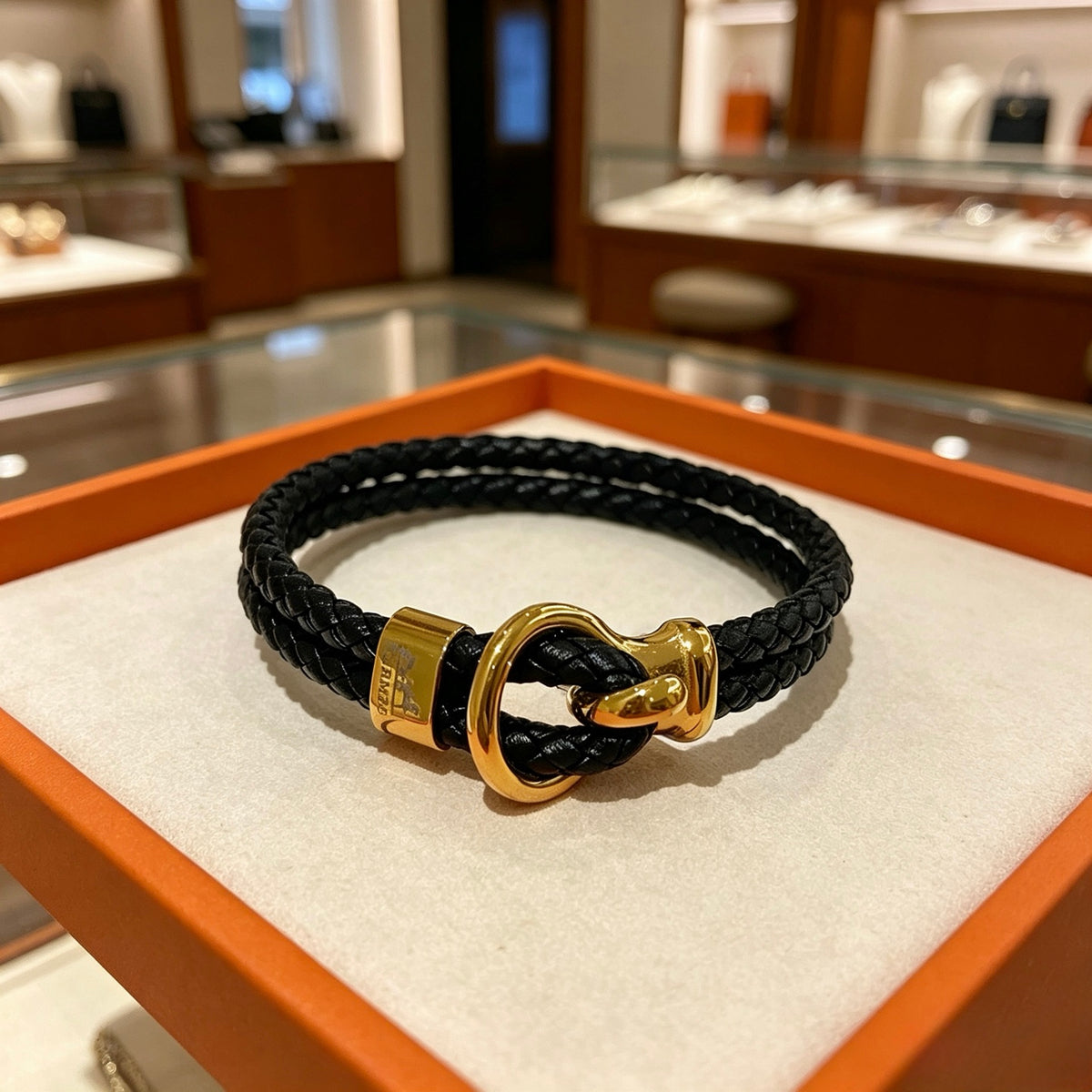 antique leather Bracelet for women - product detail view