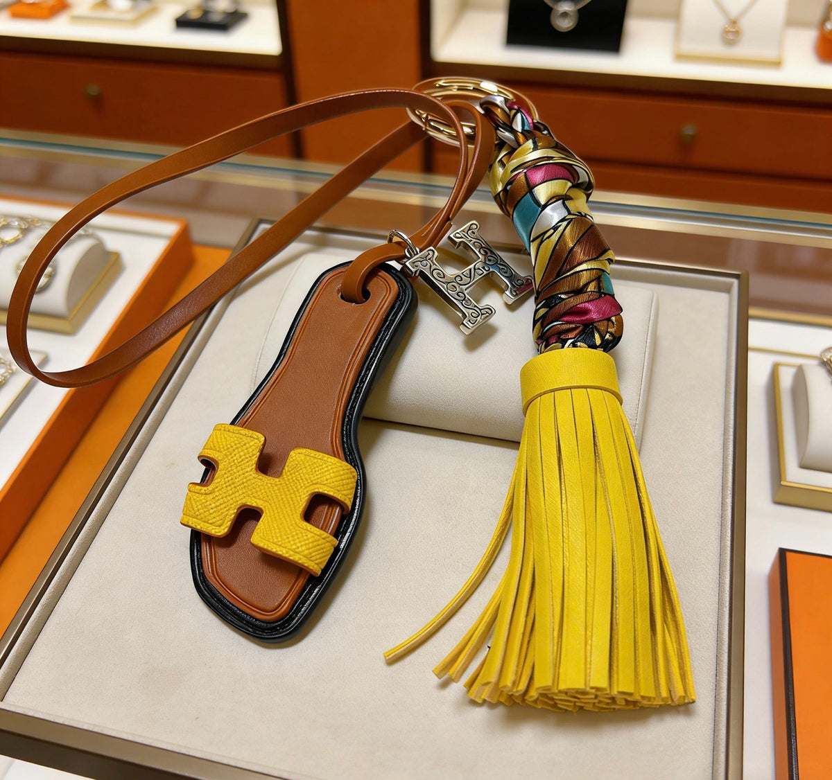 gold key Keychain for men - product detail view