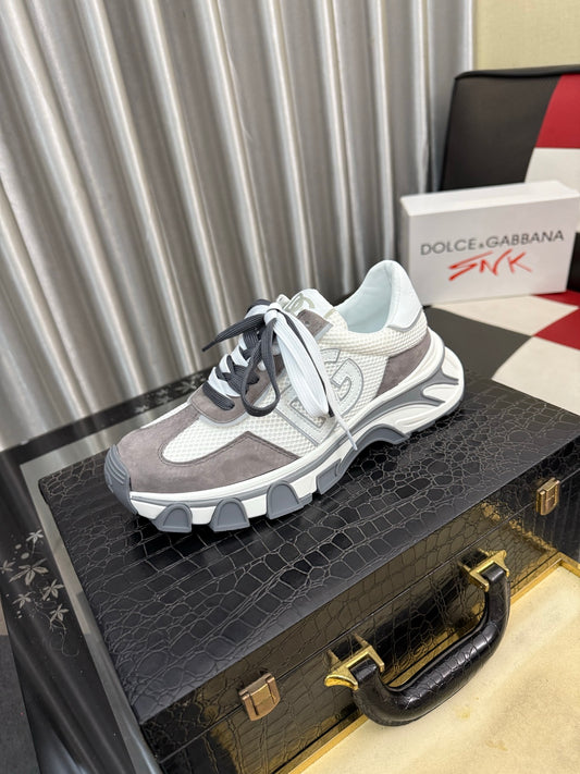 Dolce & Gabbana DG Silk Calfskin & Nubuck Casual Sneakers