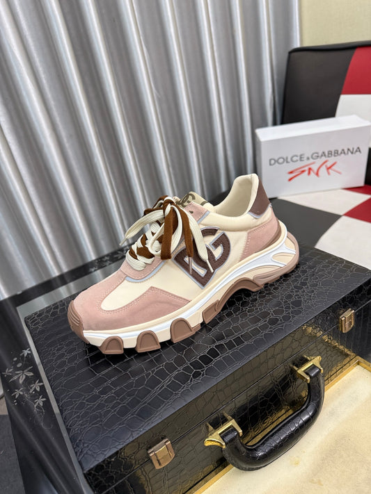 Dolce & Gabbana DG Silk Calfskin & Nubuck Casual Sneakers