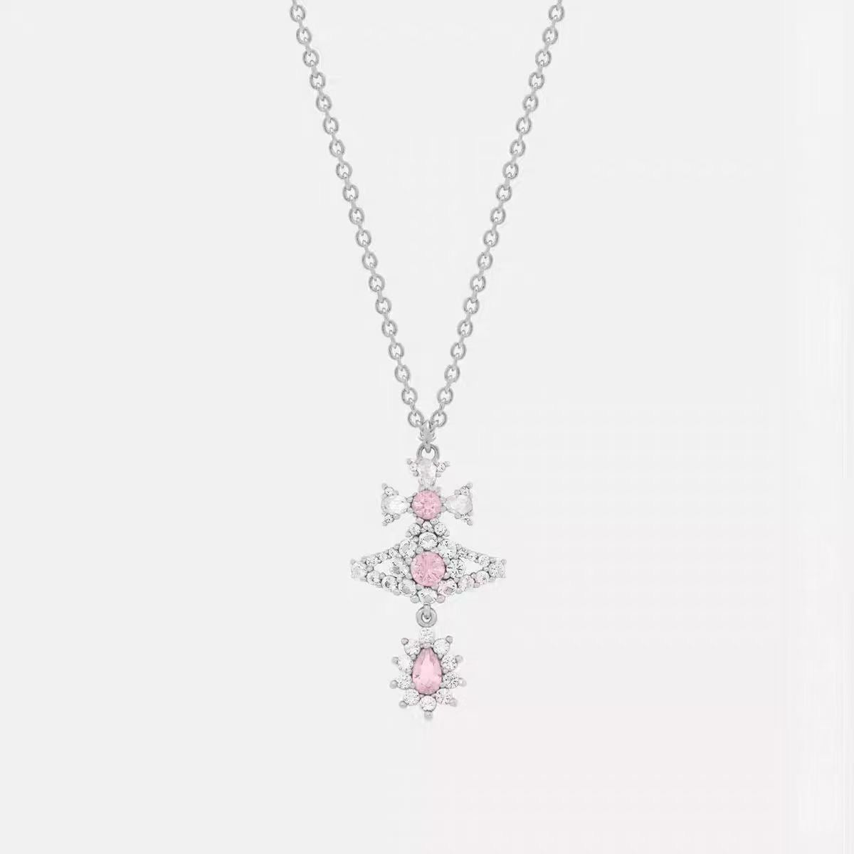 pink punk fashion accessory for women - alternate angle view 2