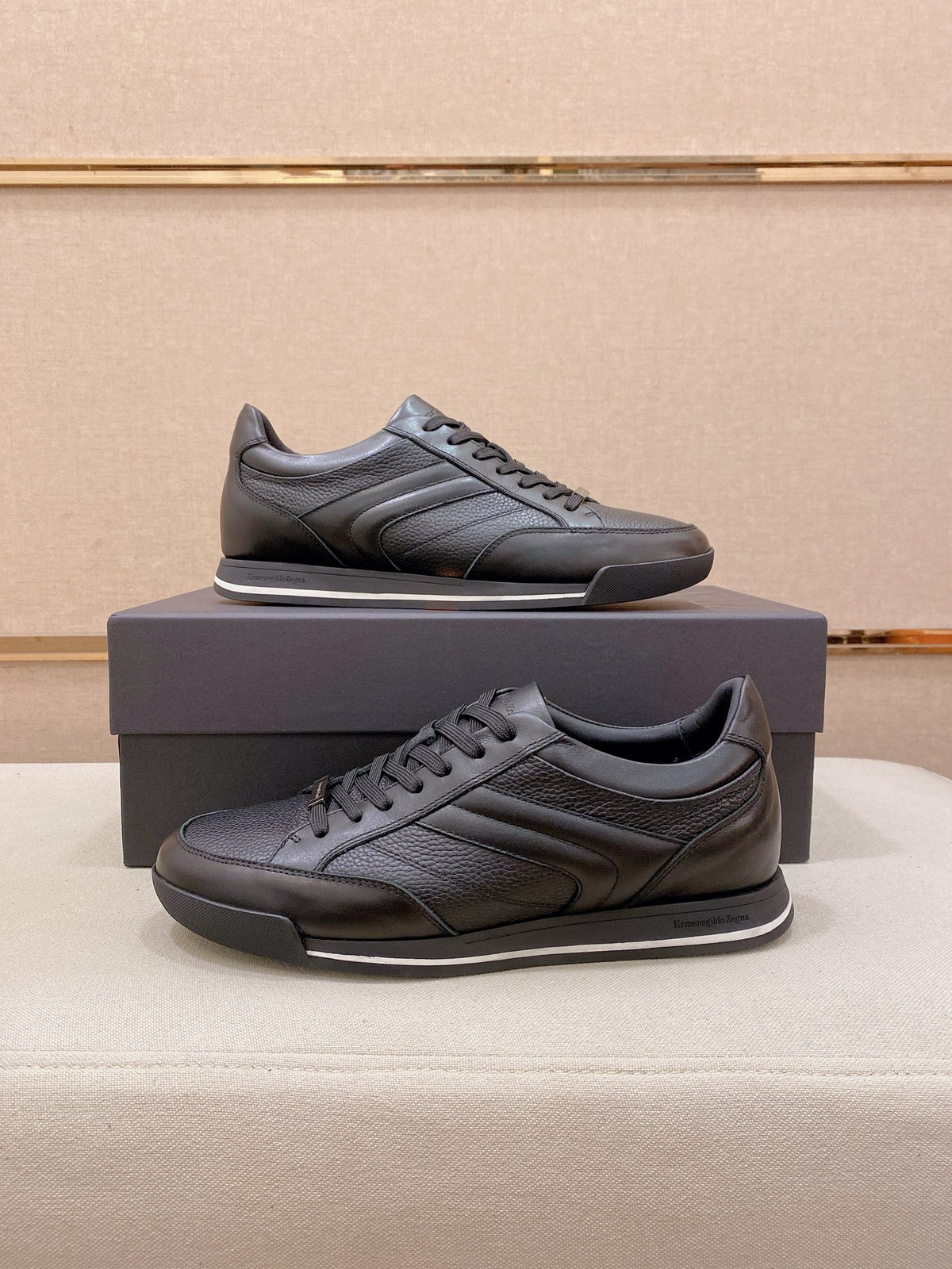 Ermenegildo Zegna Men's Calfskin Casual Shoes