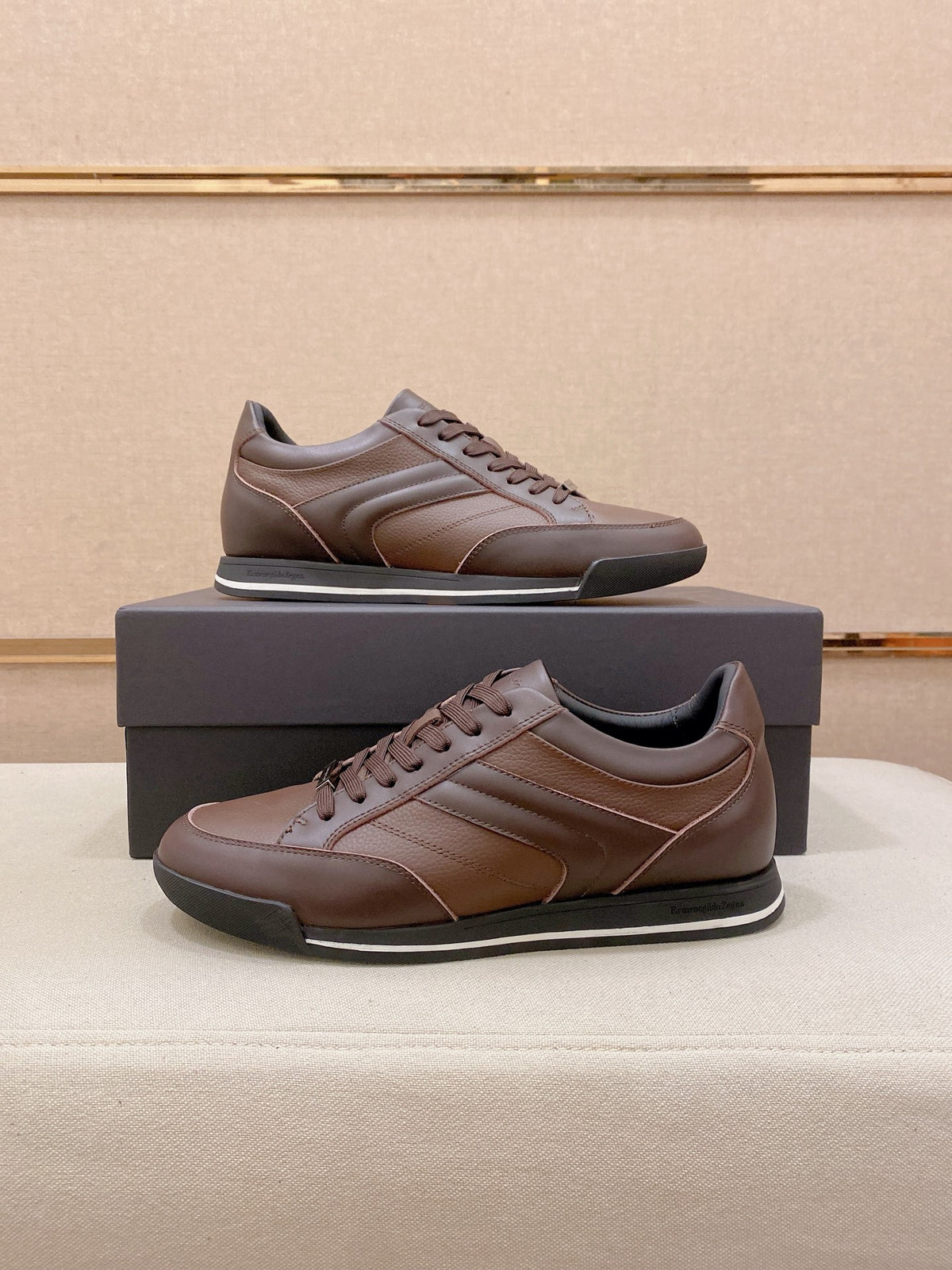 Ermenegildo Zegna Men's Calfskin Casual Shoes