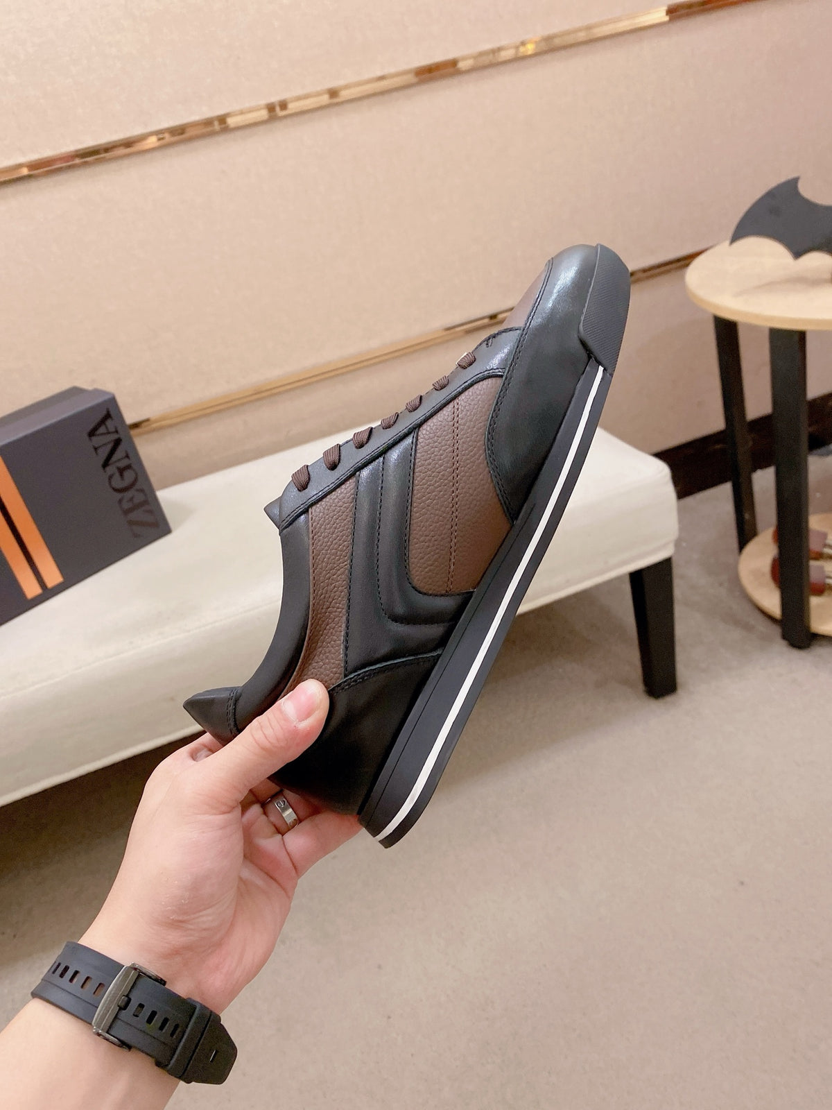 Ermenegildo Zegna Men's Calfskin Casual Shoes
