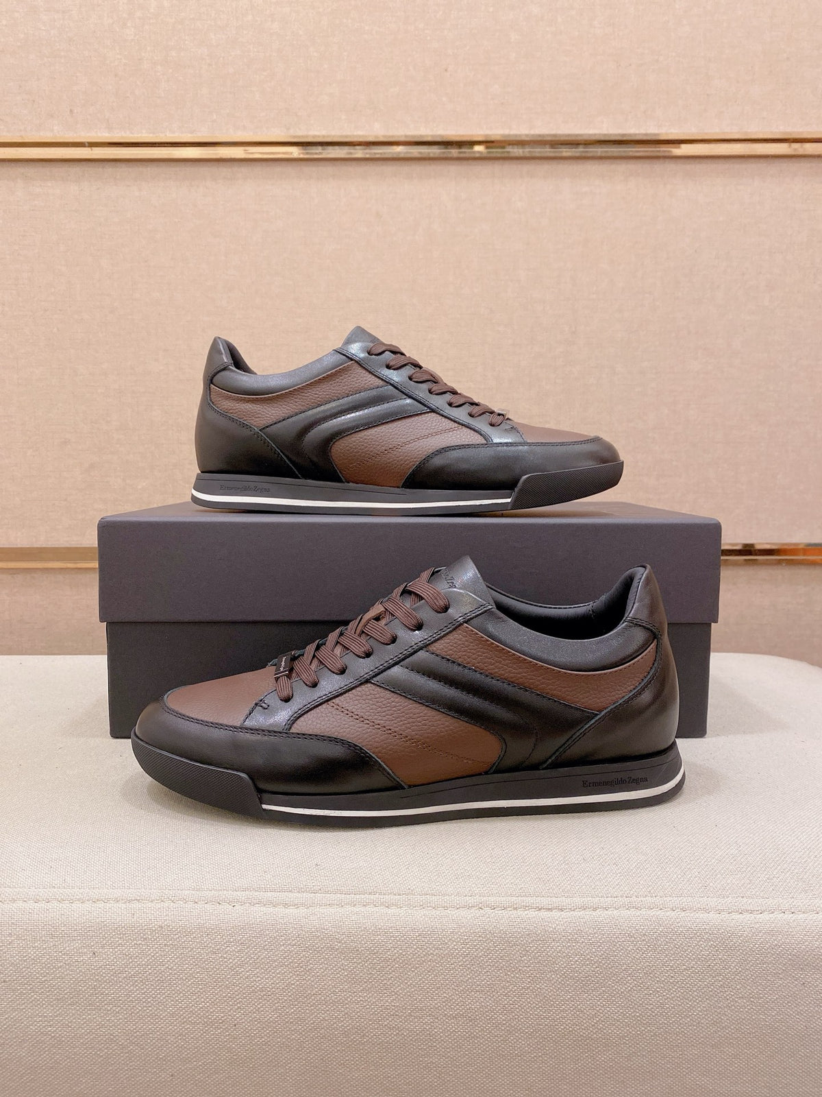 Ermenegildo Zegna Men's Calfskin Casual Shoes