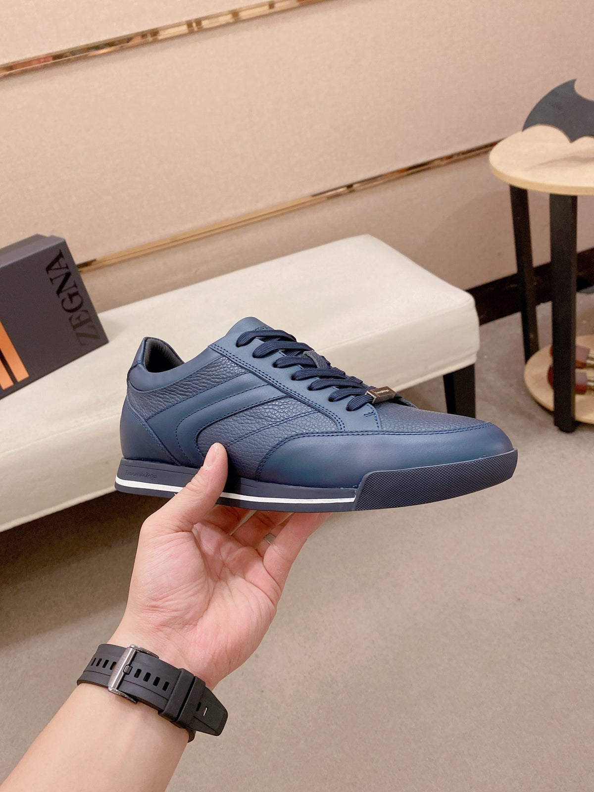 Ermenegildo Zegna Men's Calfskin Casual Shoes