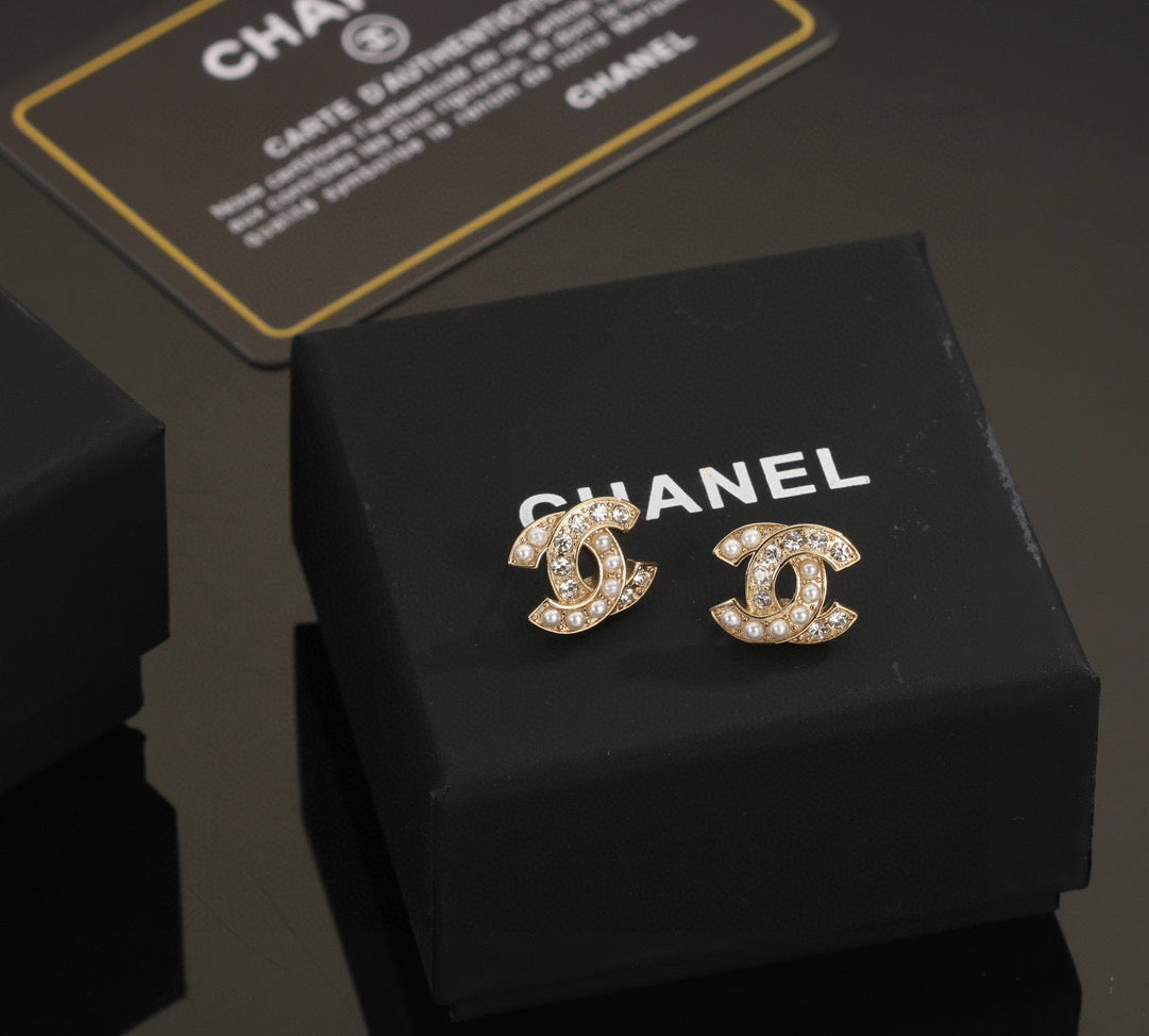 double c Stud Earrings for women - product detail view
