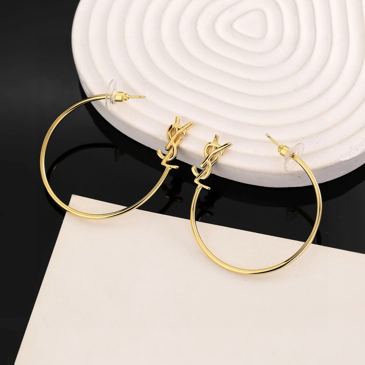 luxury Stud Earrings for women - alternate angle view 7