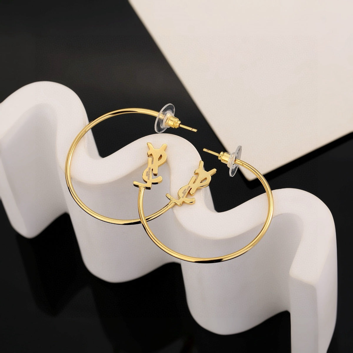 luxury Stud Earrings for women - alternate angle view 4