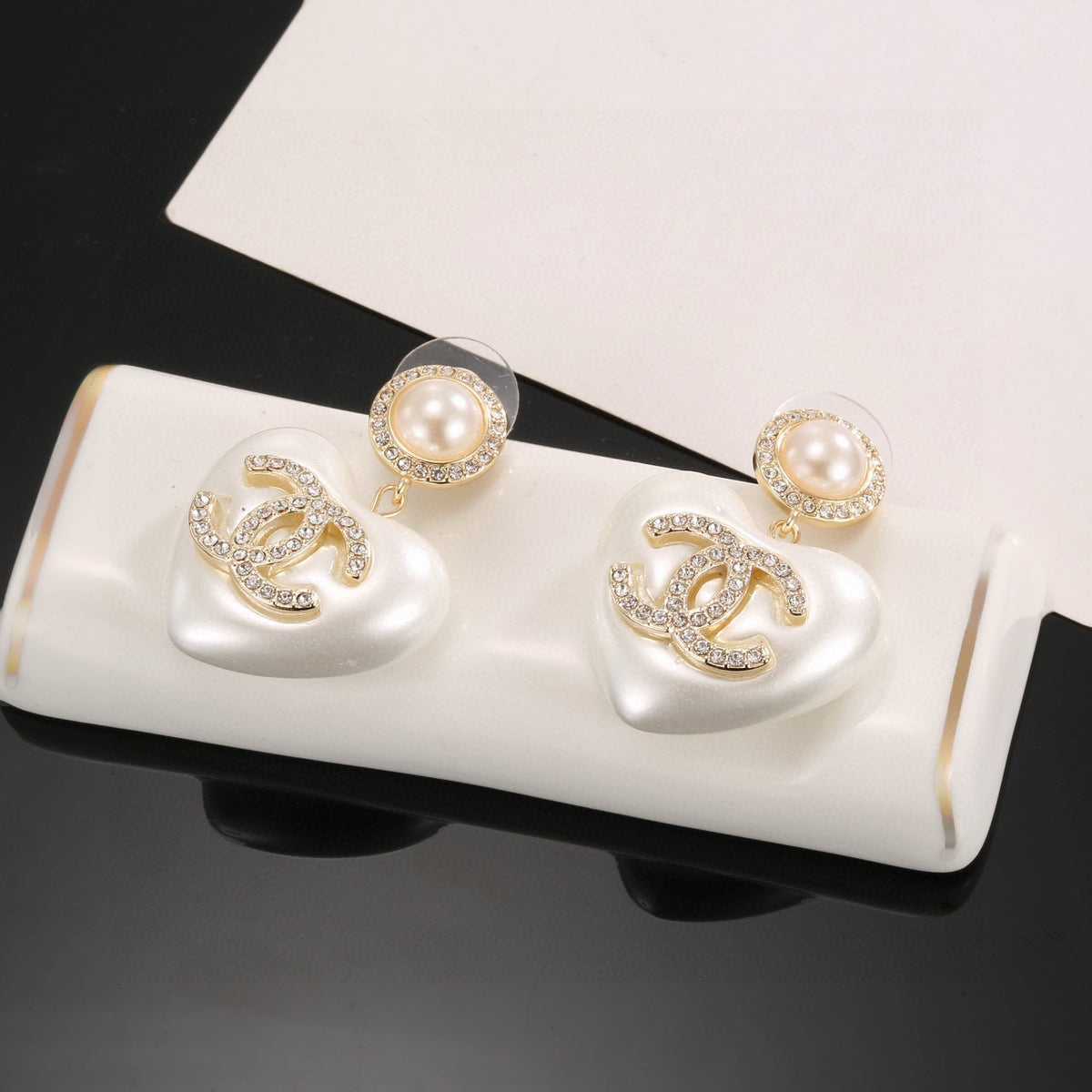 luxury Drop Earrings for women - alternate angle view 5
