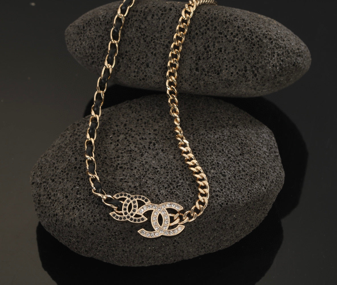 black brass dreamy Necklace for women - product detail view