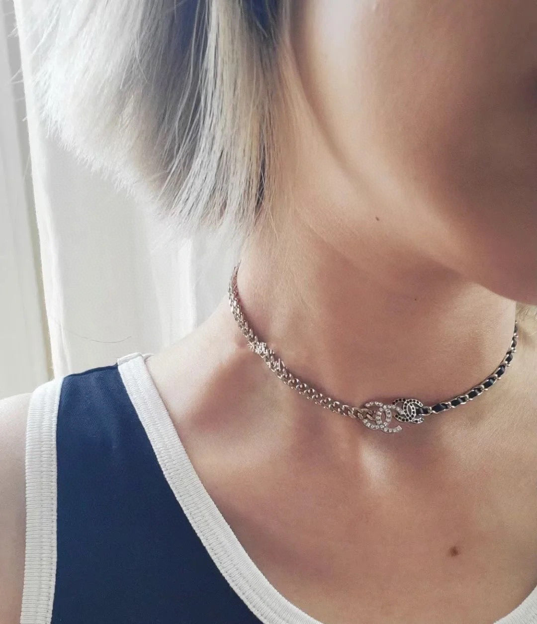 black brass dreamy Necklace for women - alternate angle view 7