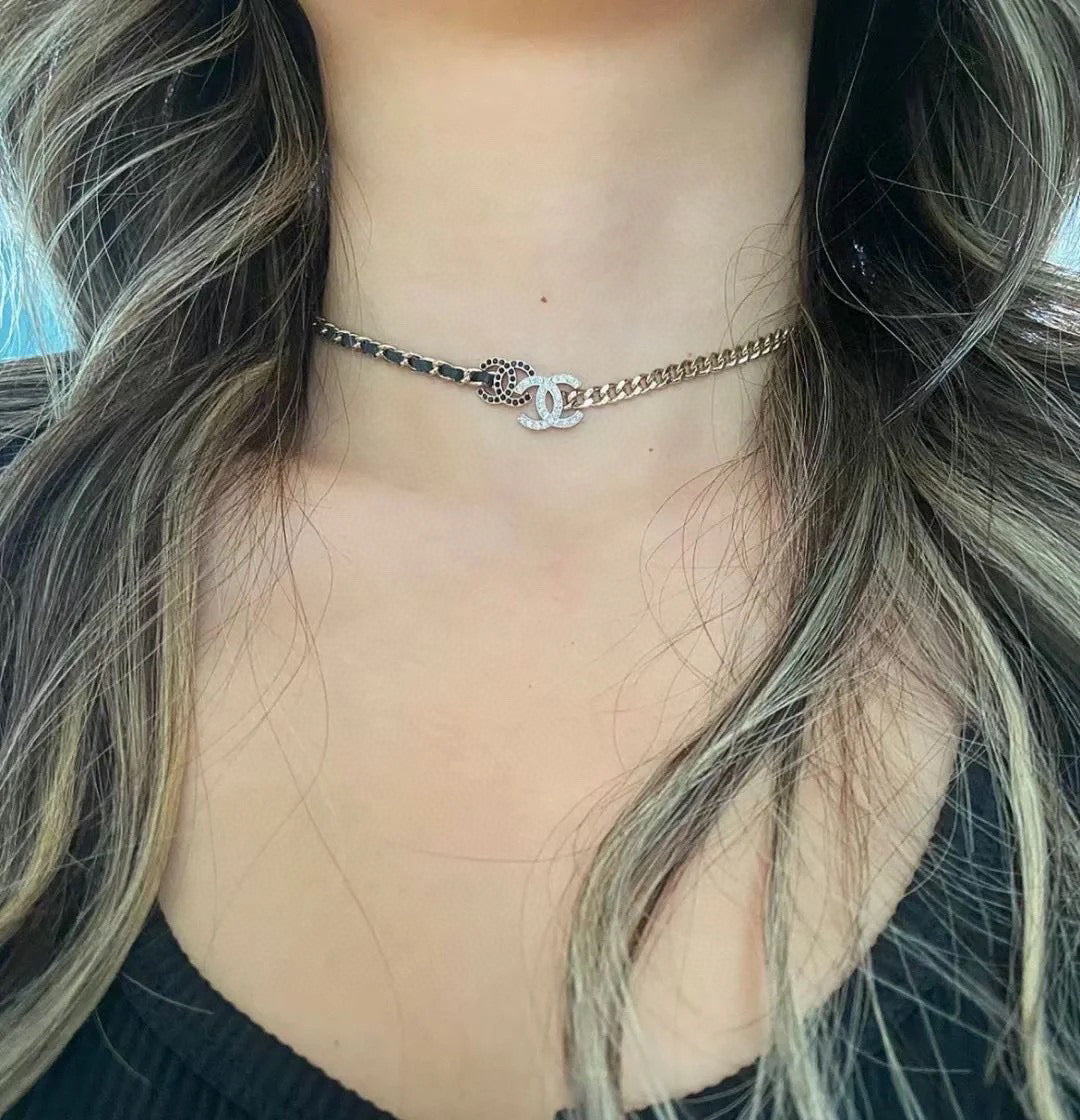 black brass dreamy Necklace for women - alternate angle view 4
