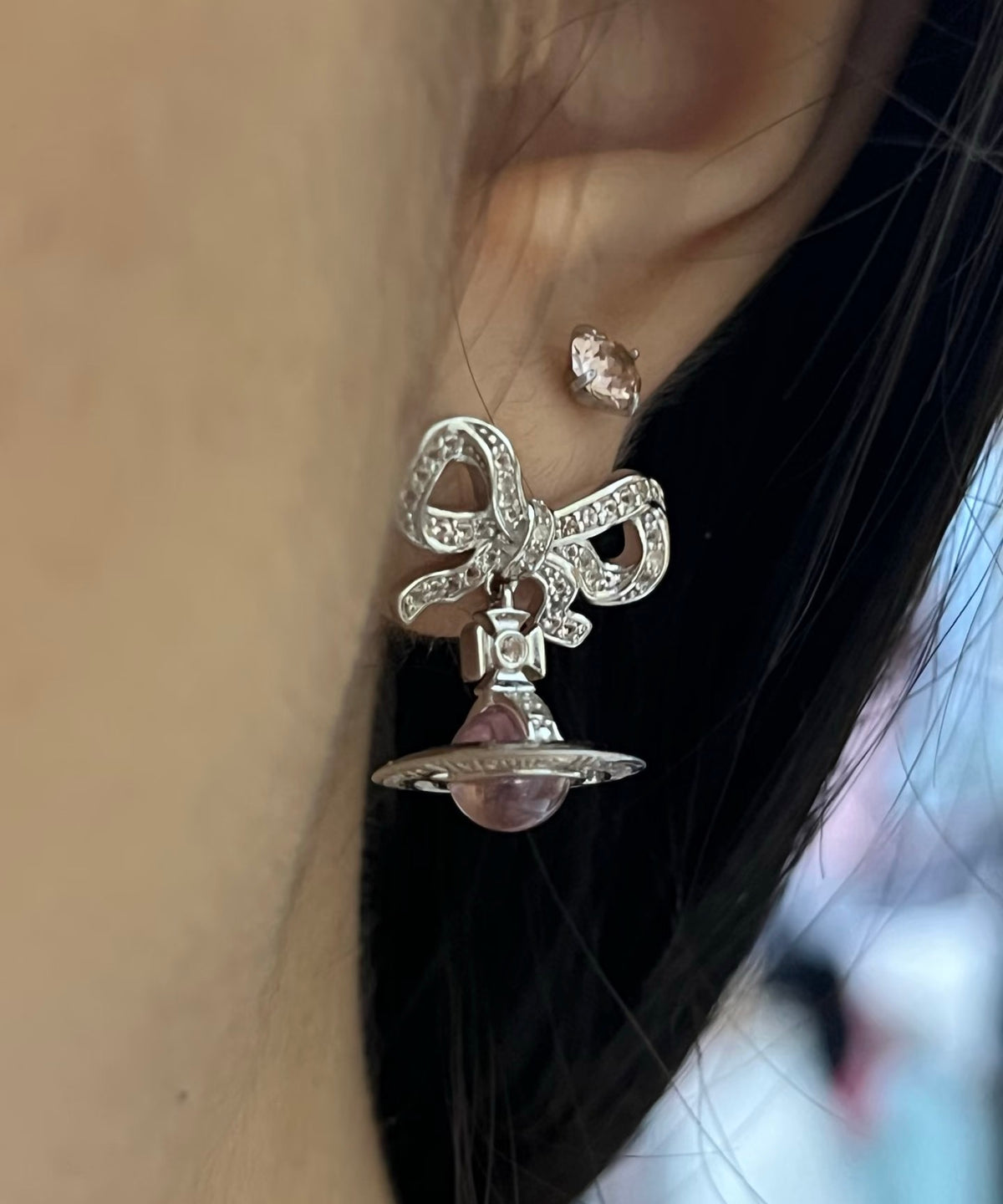pink punk fashion accessory for women - alternate angle view 2