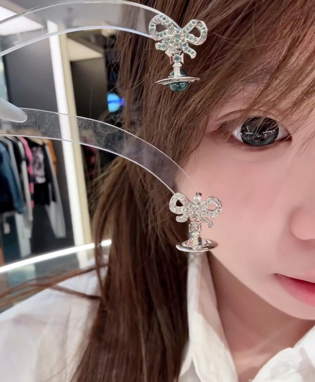 pink punk fashion accessory for women - alternate angle view 3
