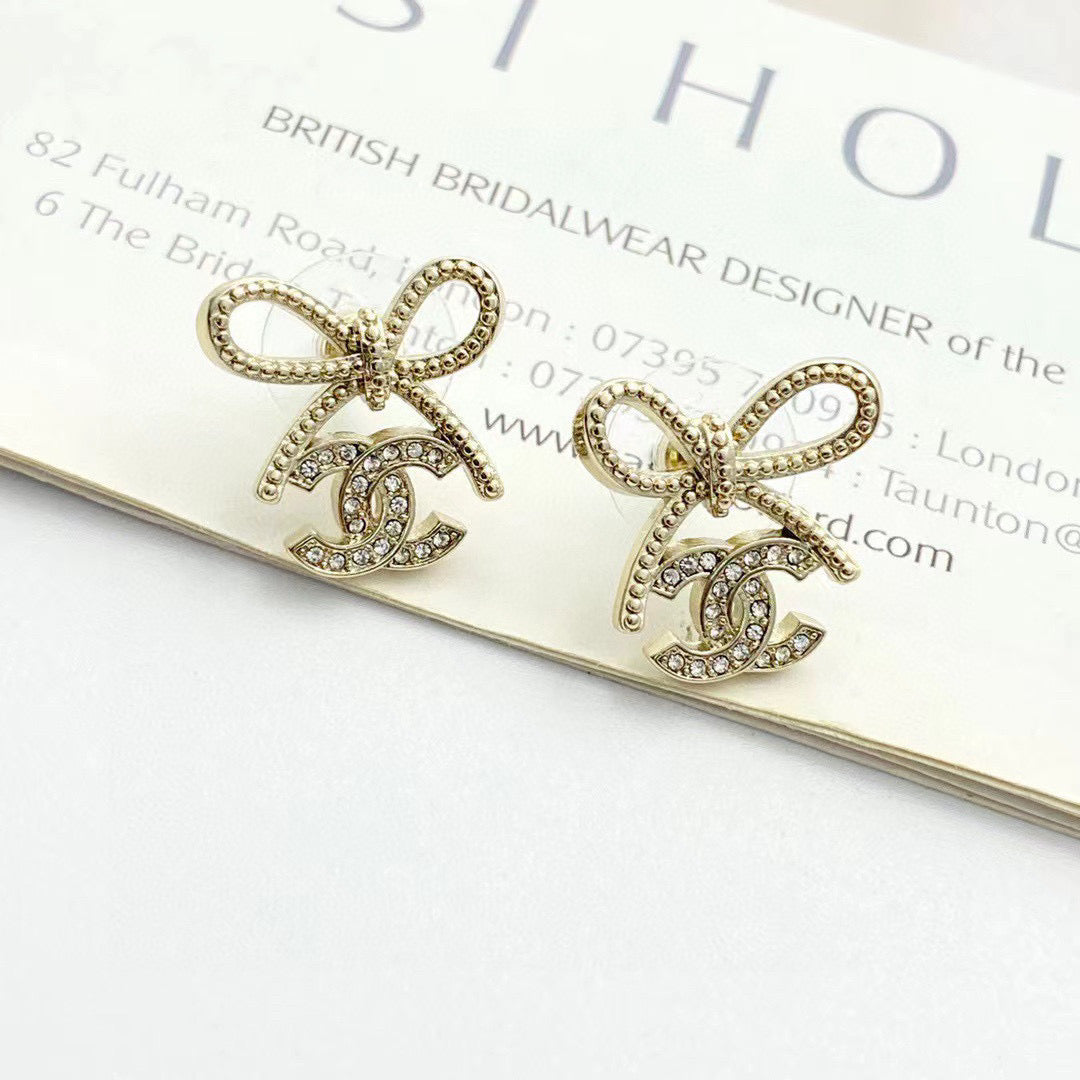 butterfly Drop Earrings for women - alternate angle view 2