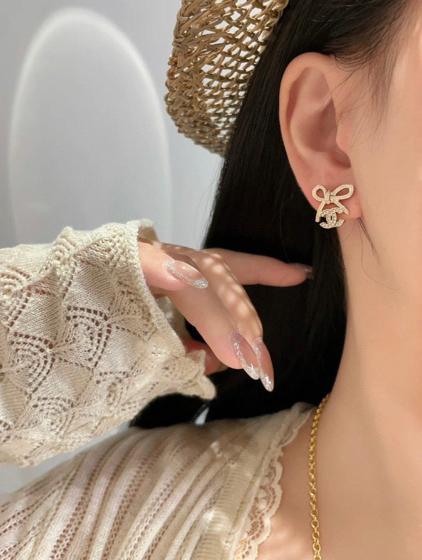 butterfly Drop Earrings for women - alternate angle view 3