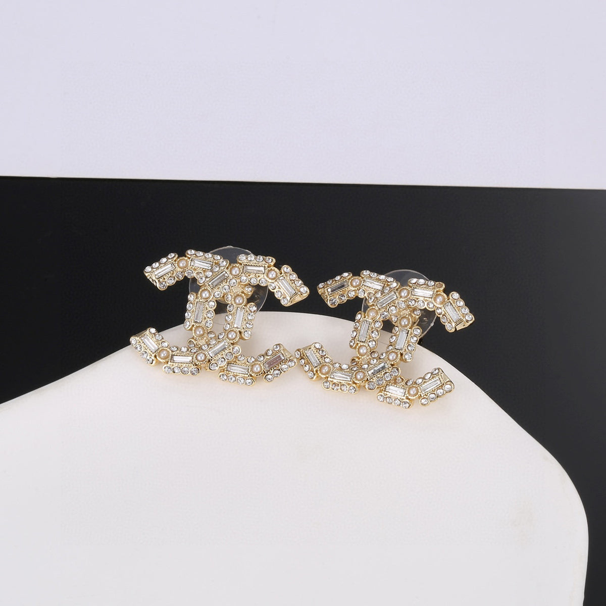 silver 925 sterling silver cute Stud Earrings for women - alternate angle view 8