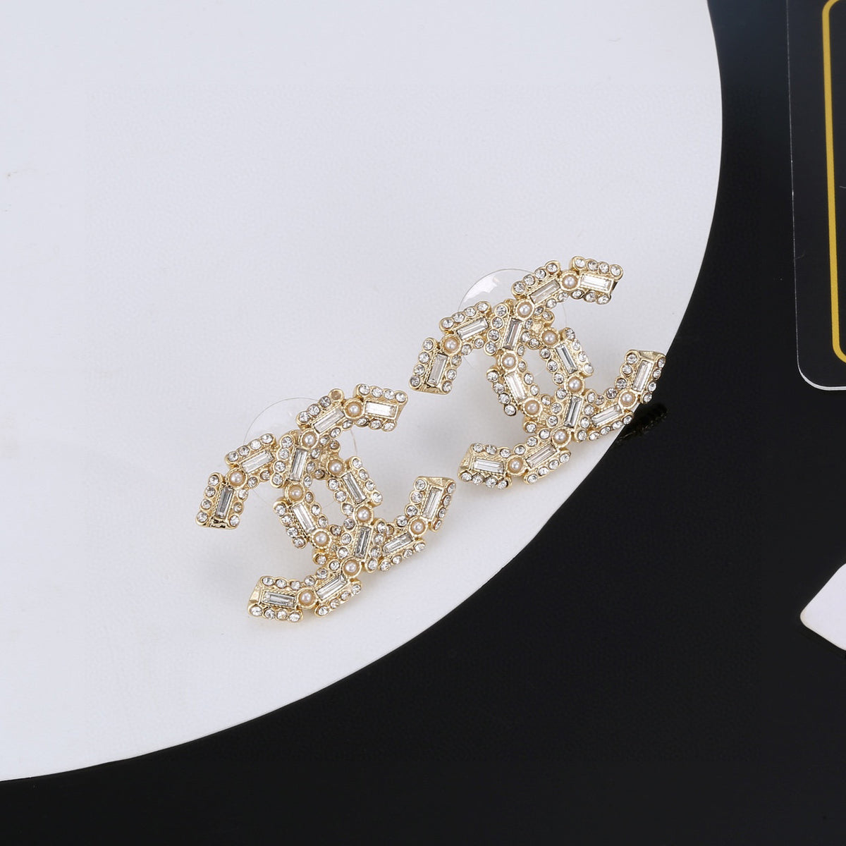 silver 925 sterling silver cute Stud Earrings for women - alternate angle view 9