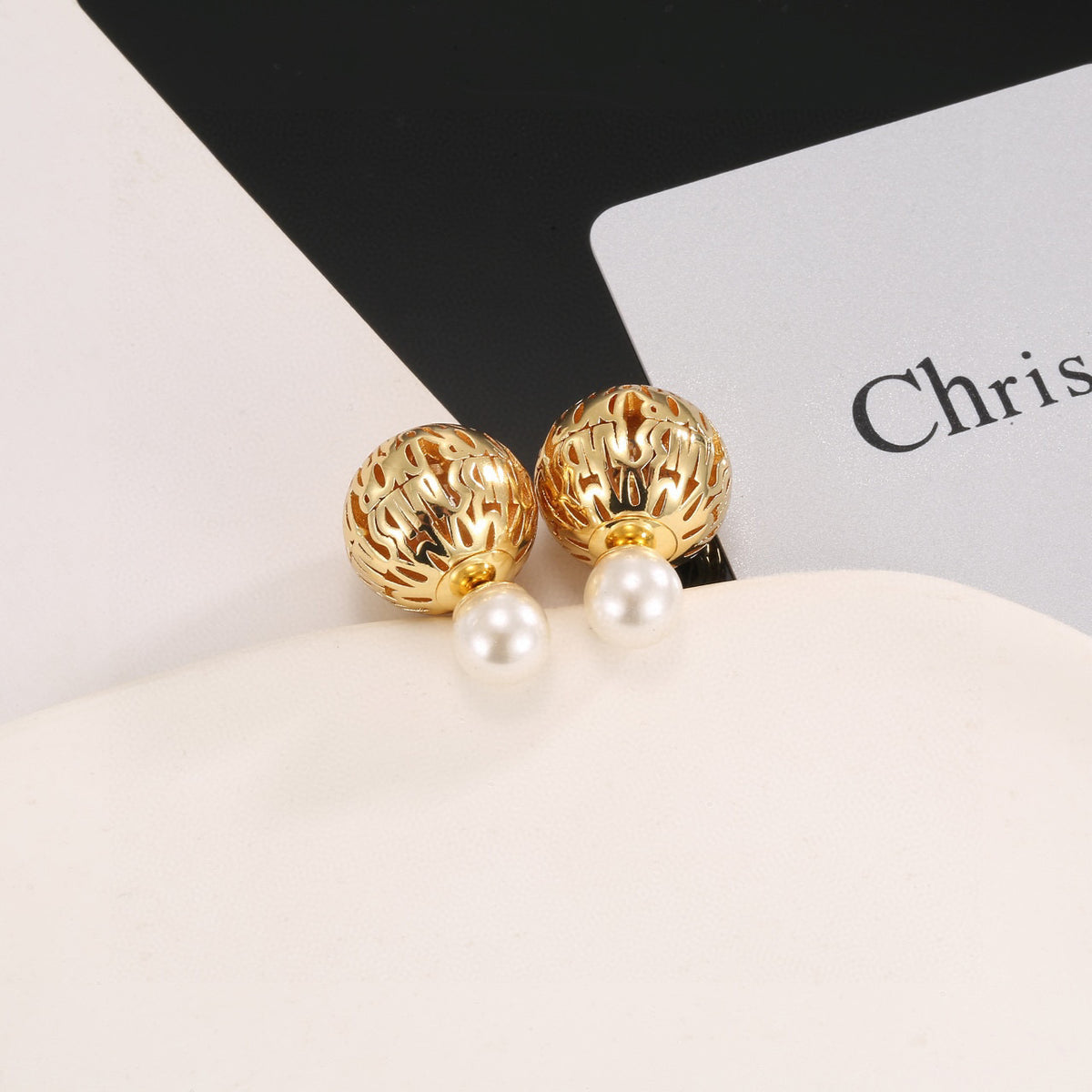 gold metal butterfly Drop Earrings for women - alternate angle view 5