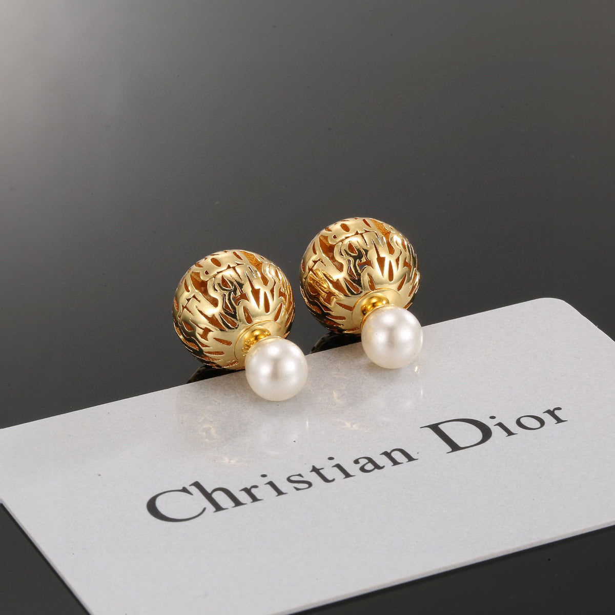 gold metal butterfly Drop Earrings for women - alternate angle view 6