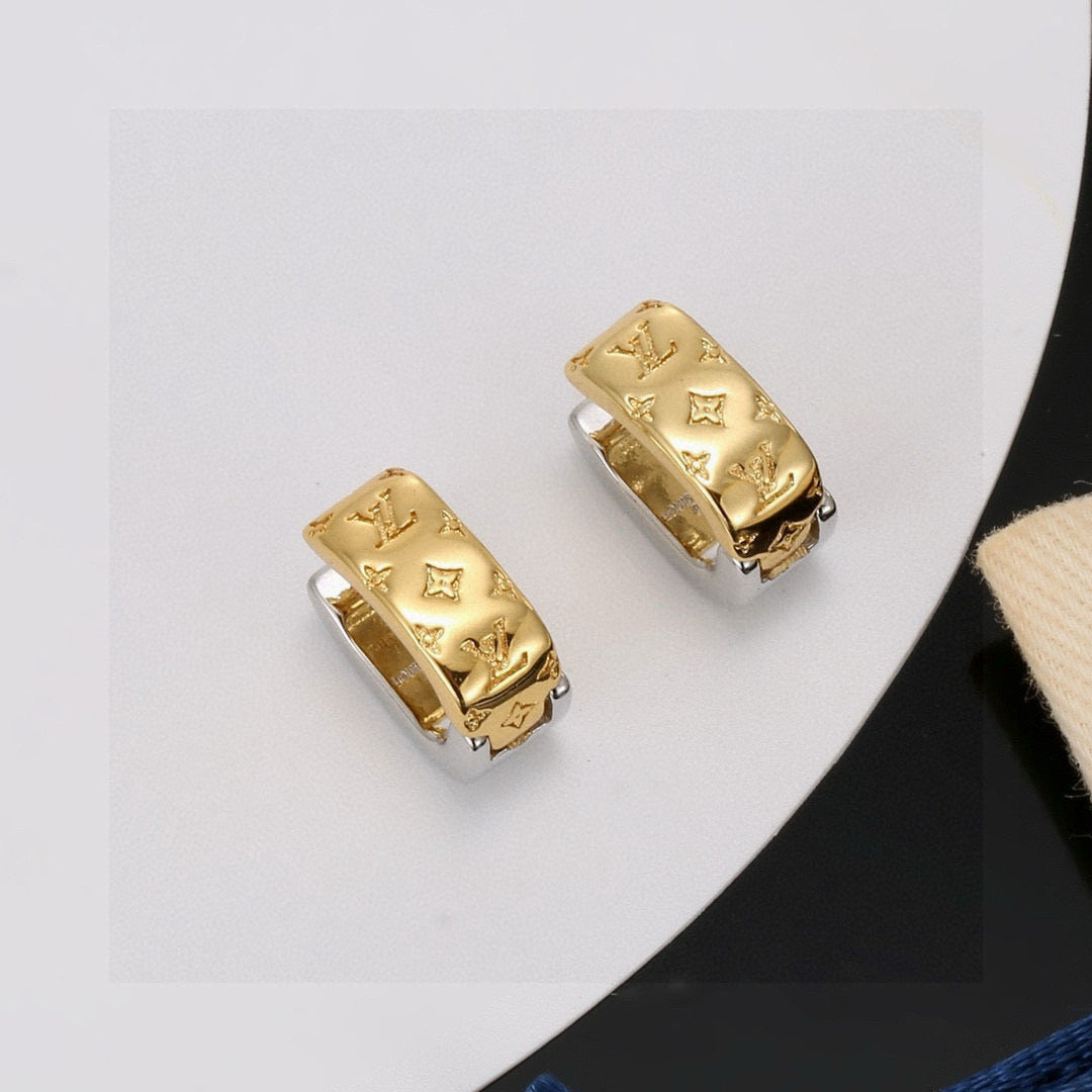 linen clover Drop Earrings for women - product detail view