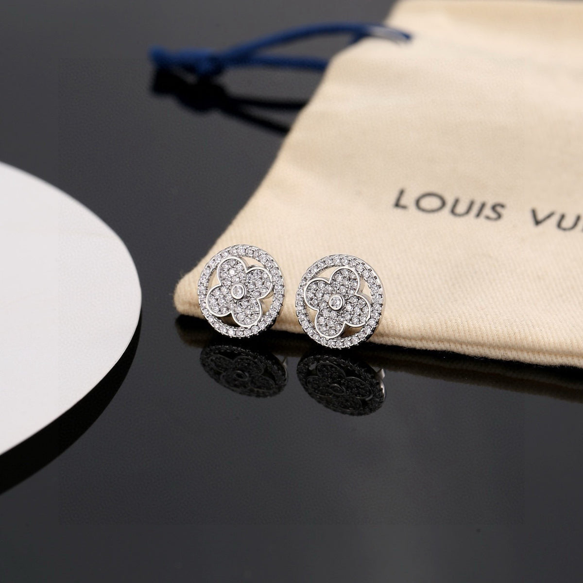 elegant Stud Earrings for women - alternate angle view 3