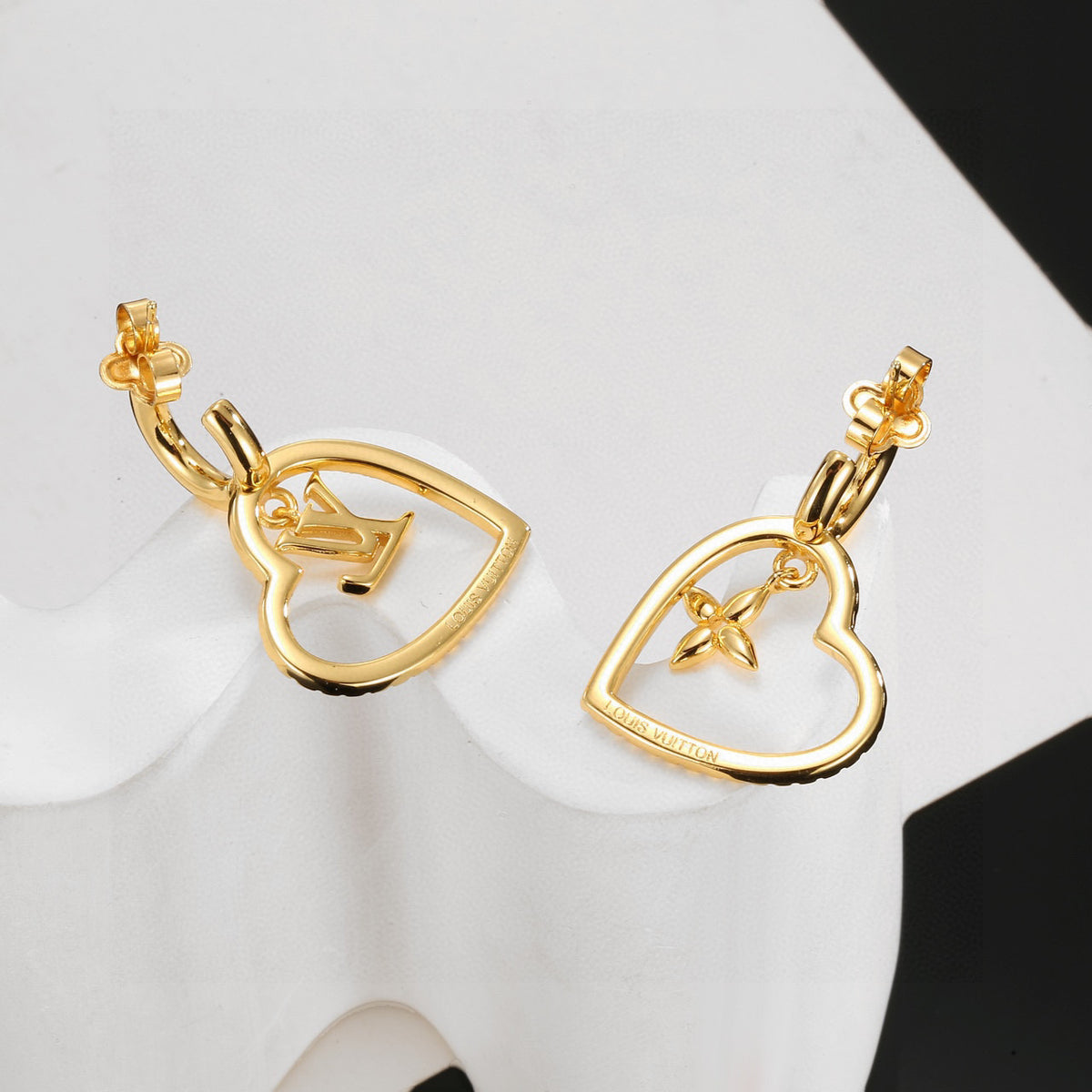 letter Stud Earrings for women - alternate angle view 7