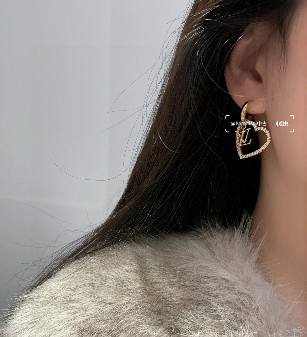 letter Stud Earrings for women - alternate angle view 6