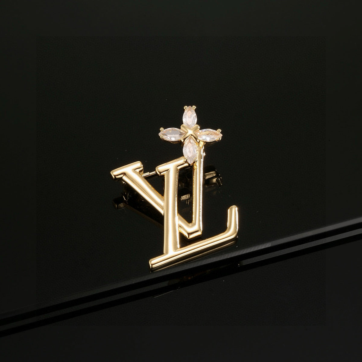 letter Brooch for women - alternate angle view 4