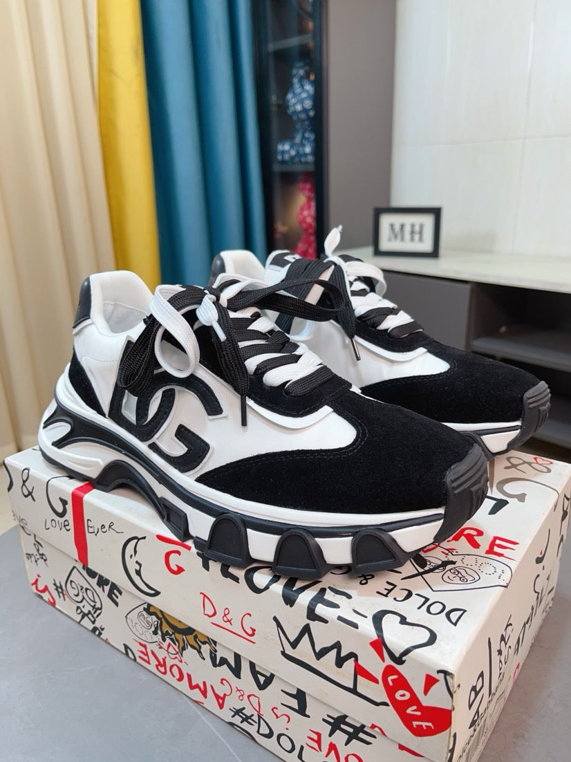 Dolce & Gabbana DG Men's Suede & Waterproof-Fabric Casual Sneakers