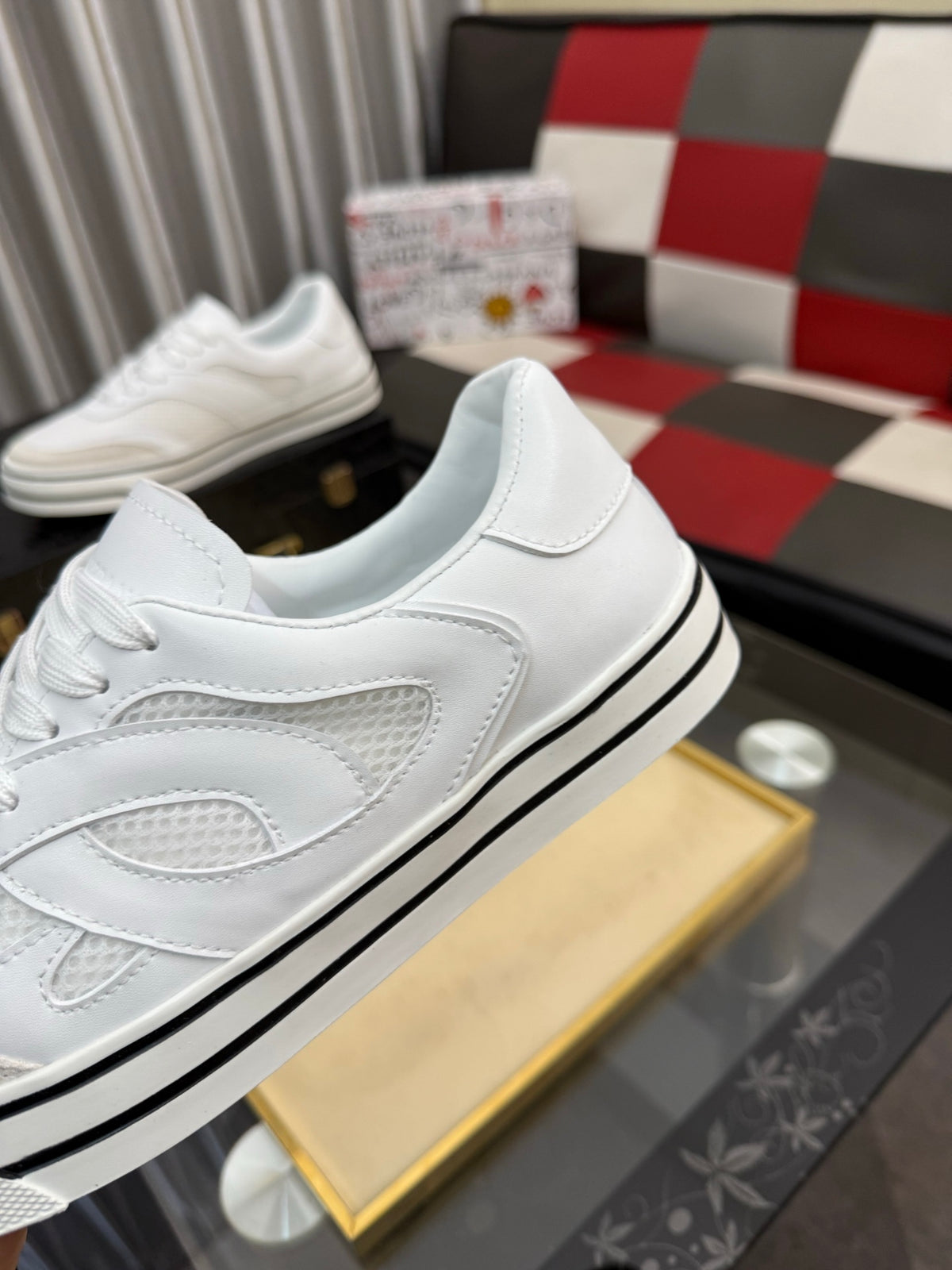 Dolce & Gabbana DG Silk Calfskin & Nubuck Casual Sneakers